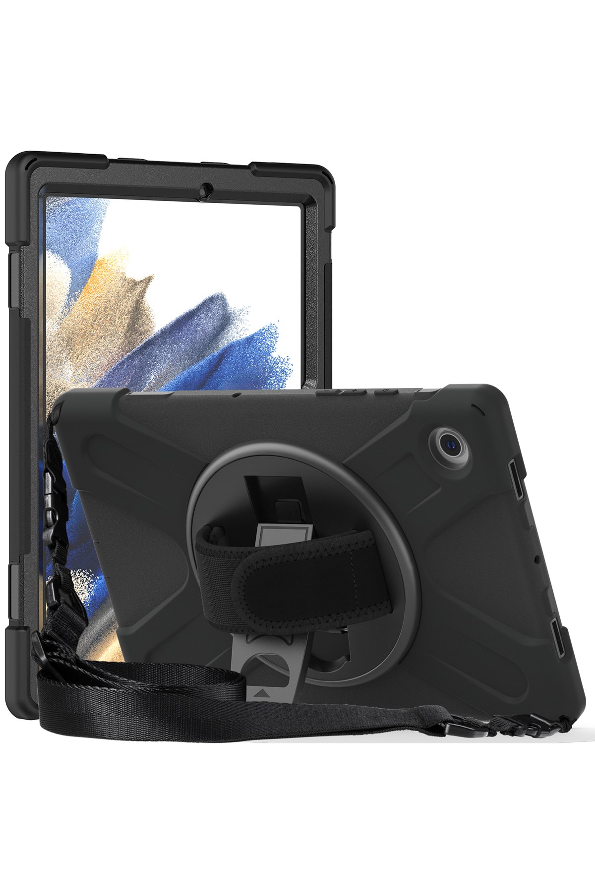 Newface Samsung Galaxy X200 Tab A8 10.5 Kılıf Kalemlikli Mars Tablet Kılıfı - Rose Gold