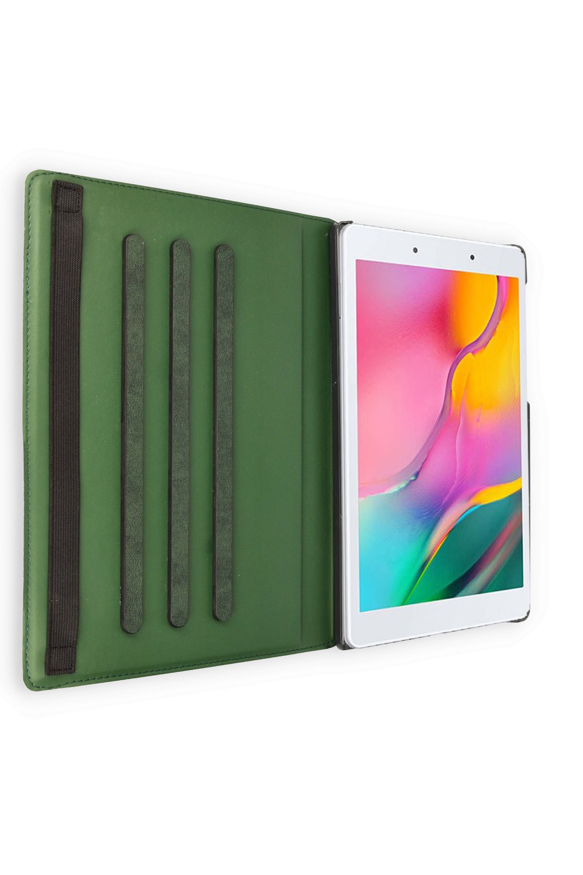 Newface Samsung Galaxy X200 Tab A8 10.5 Kılıf 360 Tablet Deri Kılıf - Mürdüm