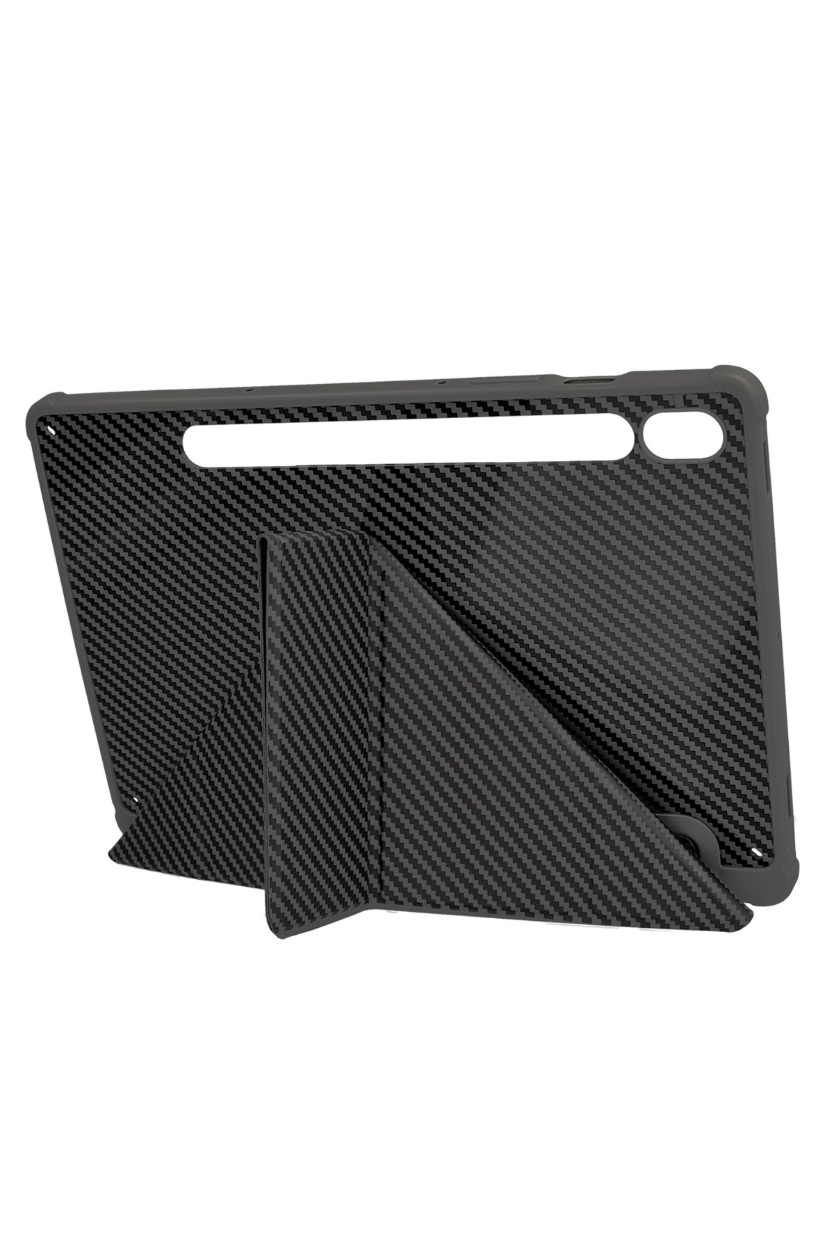 Newface Samsung Galaxy X510 Tab S9 FE 11 Kılıf Color Karbon Tablet Kılıfı - Lacivert