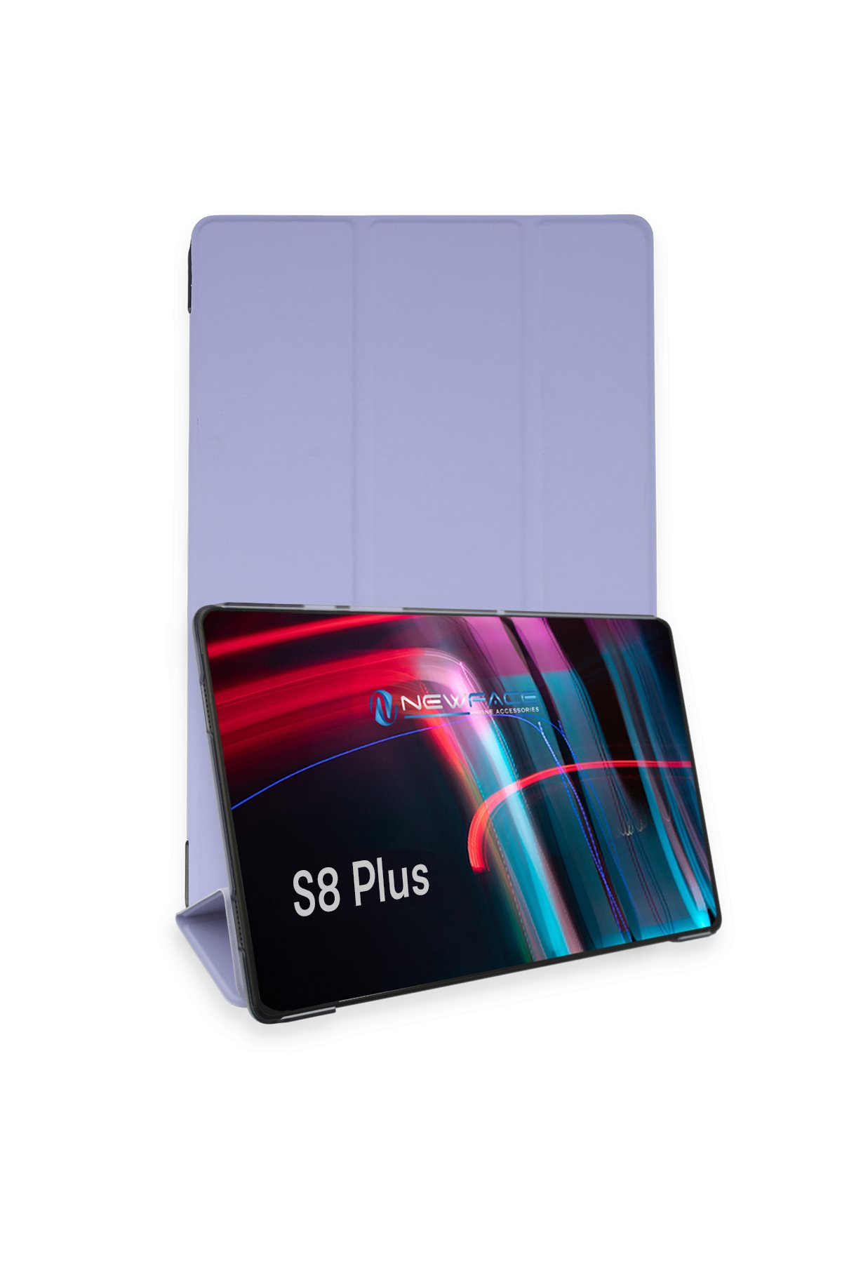 Newface Samsung Galaxy X800 Tab S8 Plus 12.4 Kılıf 360 Tablet Deri Kılıf - Lacivert