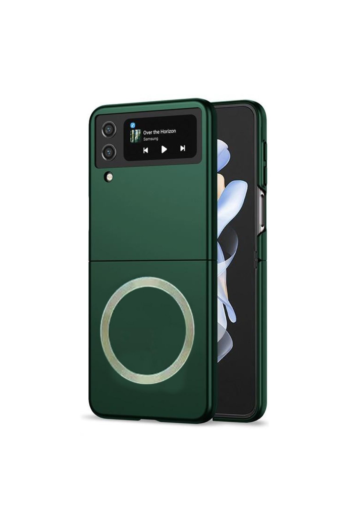 Newface Samsung Galaxy Z Flip 3 Kılıf Fold Element Kapak - Siyah