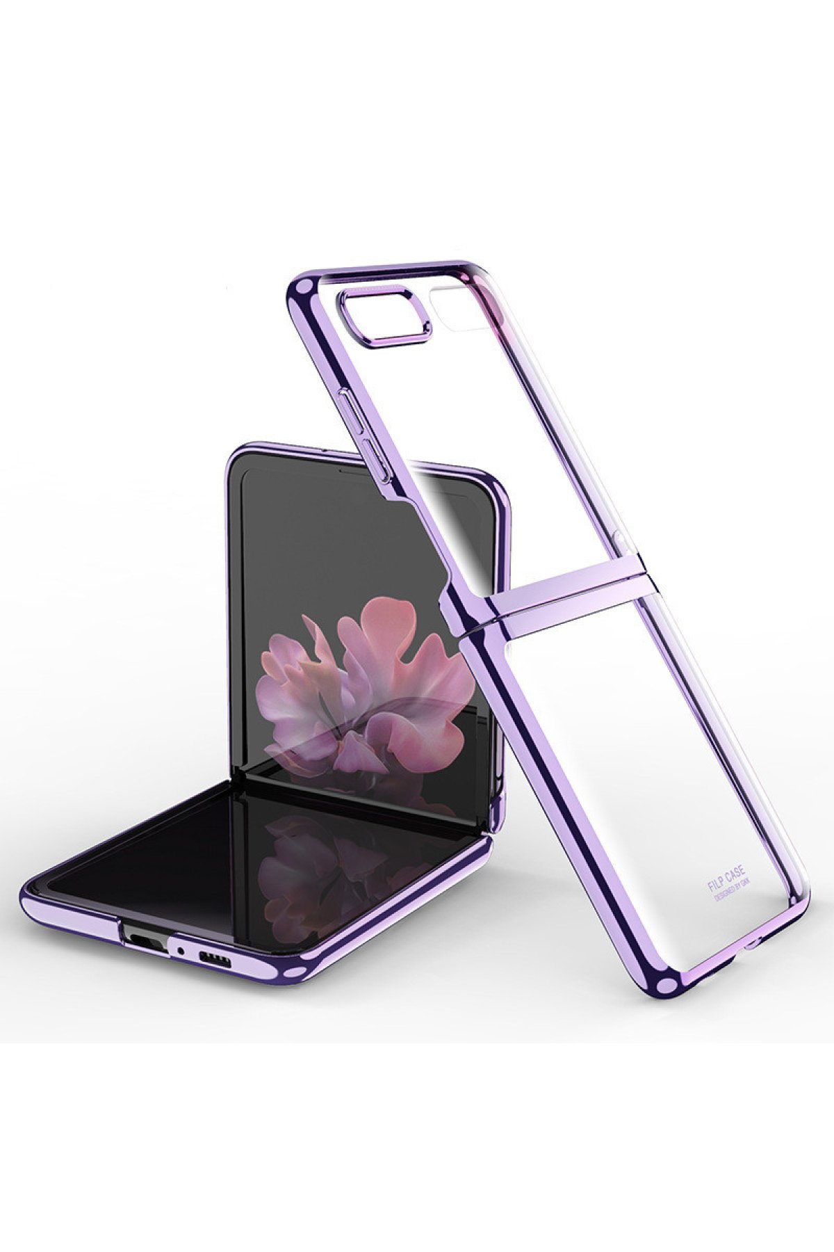 Newface Samsung Galaxy Z Flip 4 Kılıf Blur Fold Magsafe Kapak - Mat Siyah