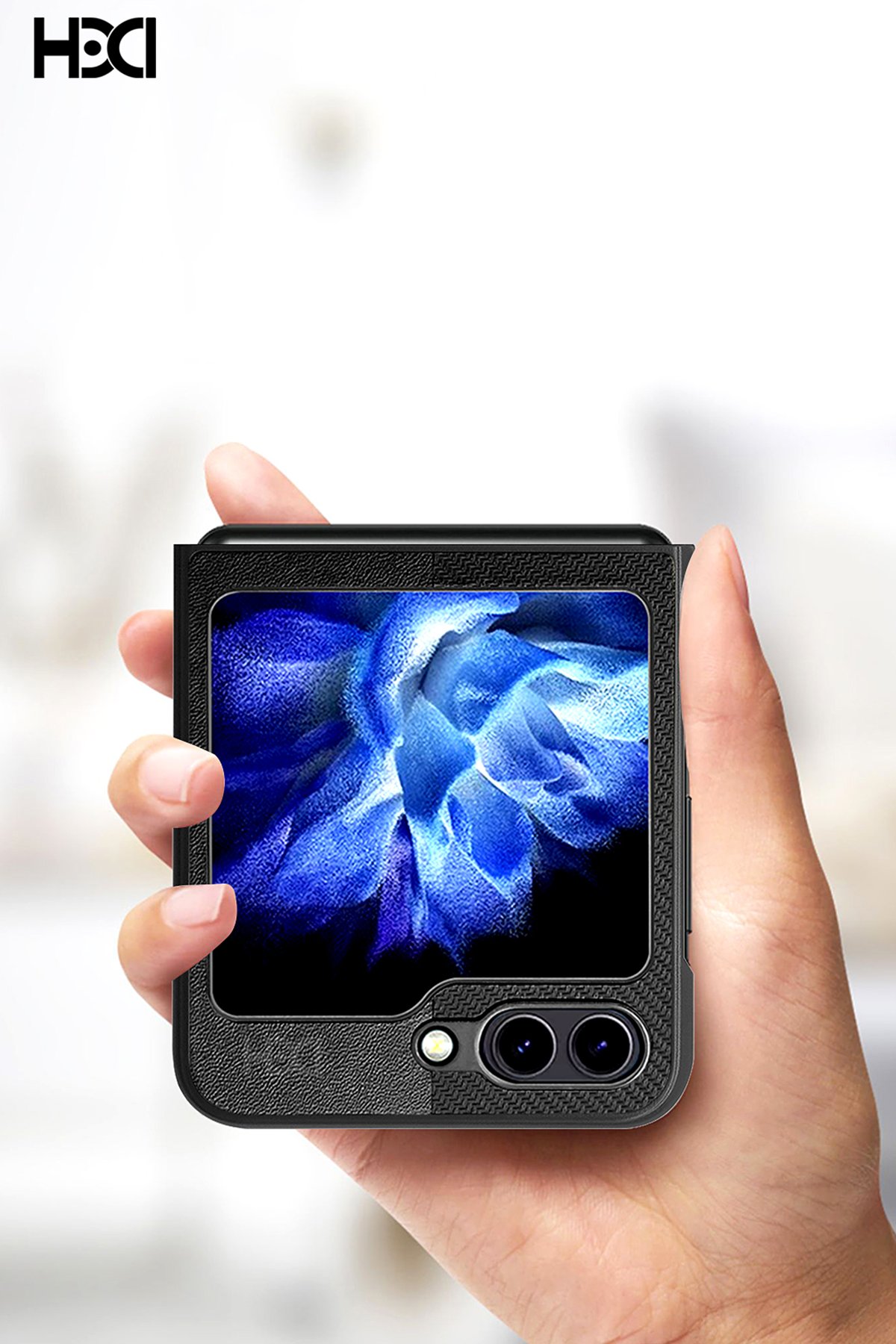 HDD Samsung Galaxy Z Flip 5 Kılıf HBC-155 Lizbon Kapak - Derin Mor