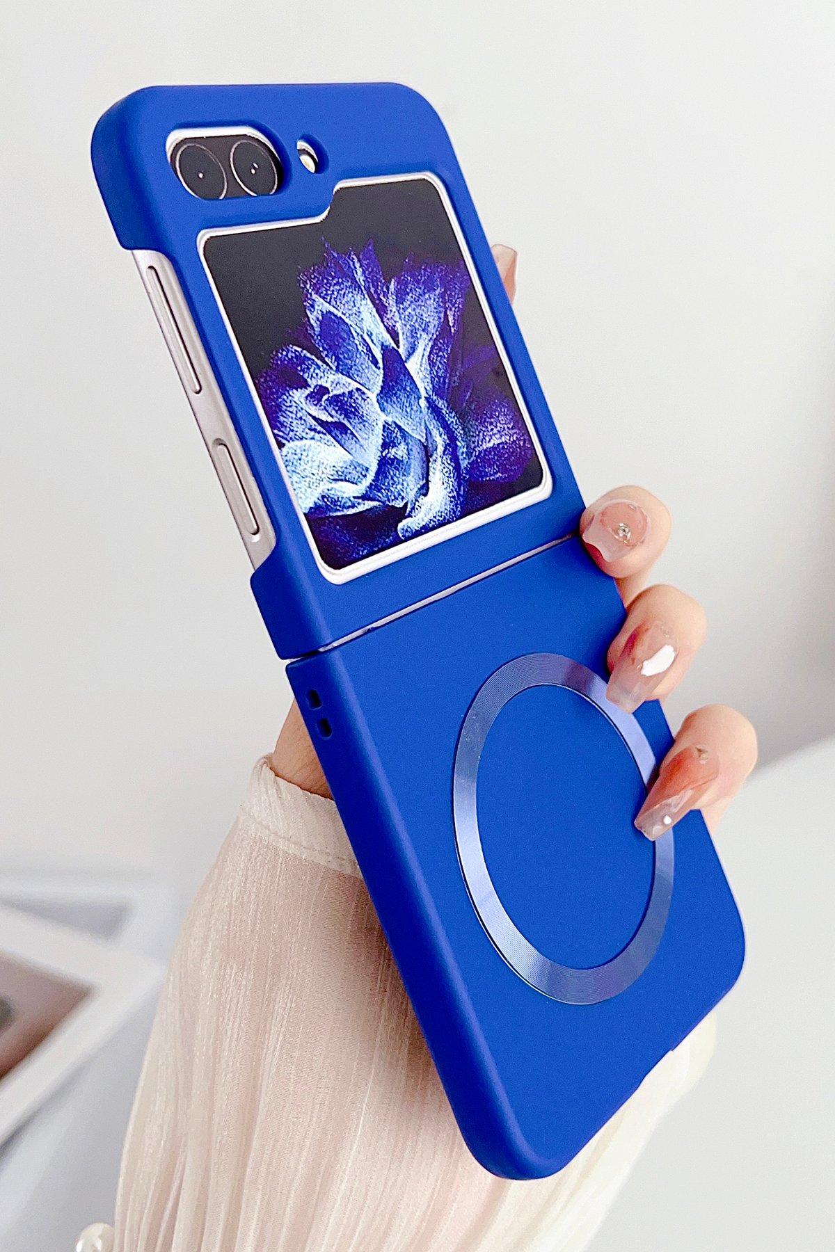 Newface Samsung Galaxy Z Flip 5 Kılıf Fold Element Kapak - Siyah