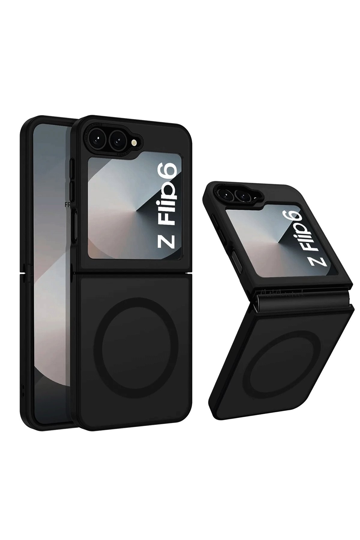Newface Samsung Galaxy Z Flip 6 Kılıf Fold Element Kapak - Gümüş