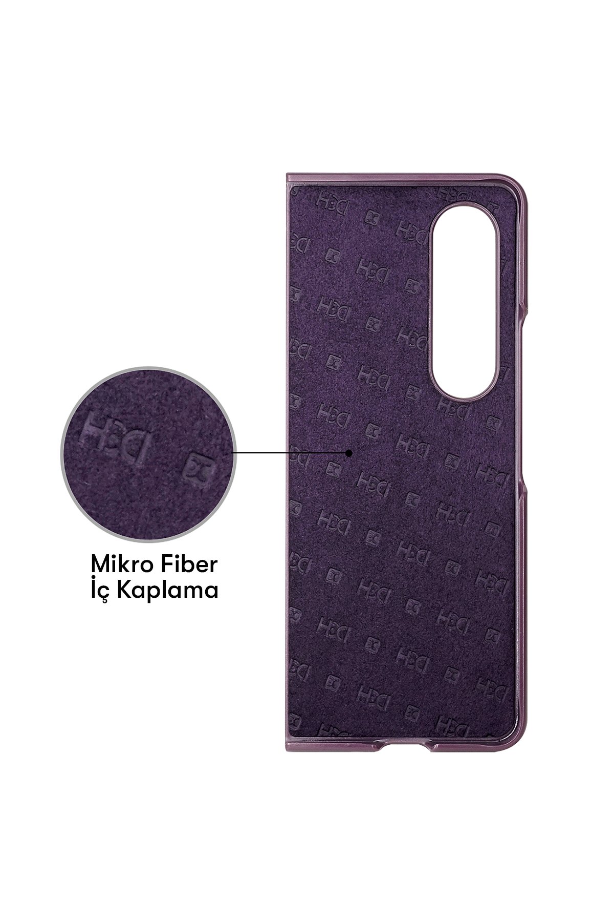 HDD Samsung Galaxy Z Fold 4 Kılıf HBC-156 Forum Magneticsafe Kapak - Derin Mor