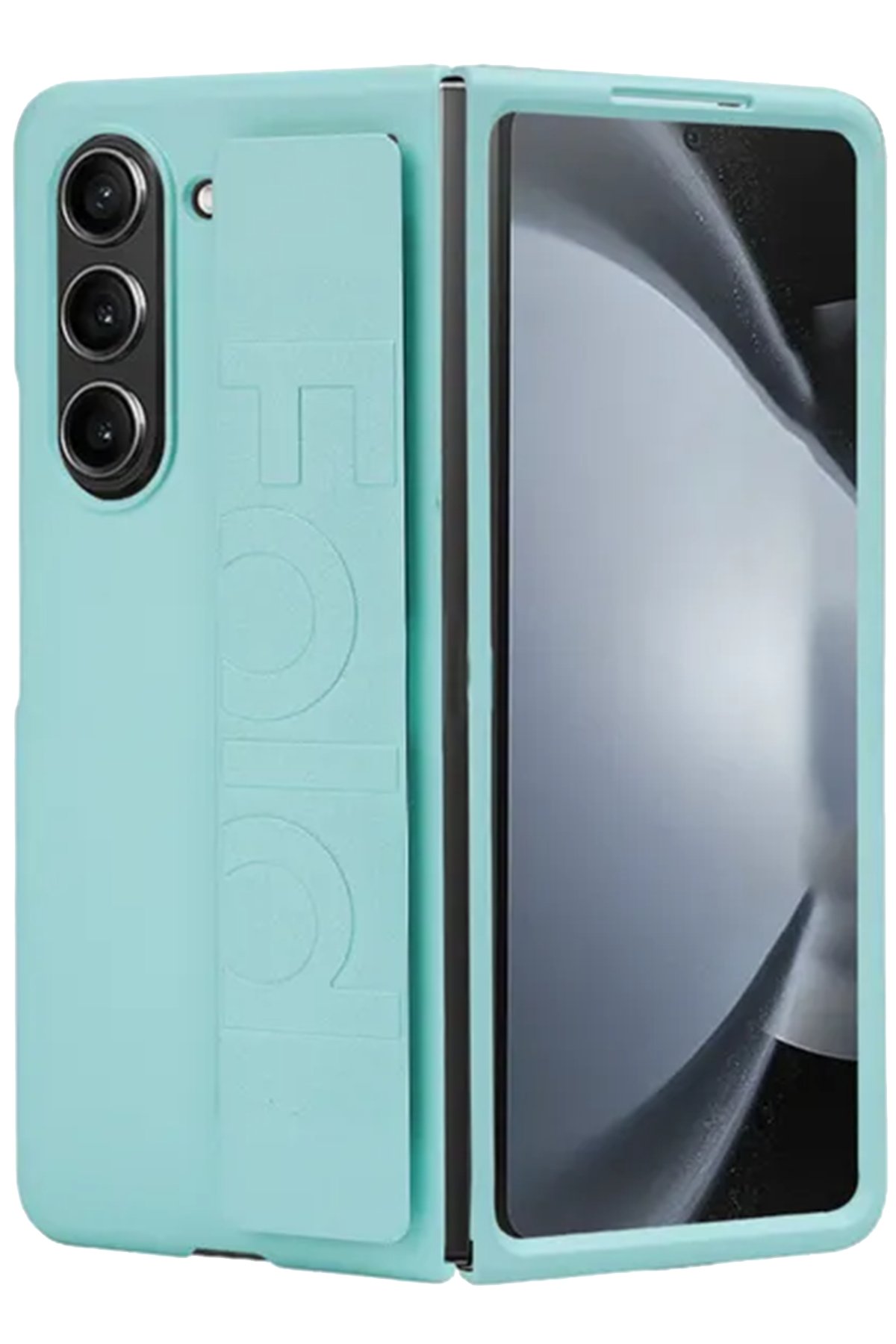 Newface Samsung Galaxy Z Fold 5 Valdez Metal Kamera Lens - Krem