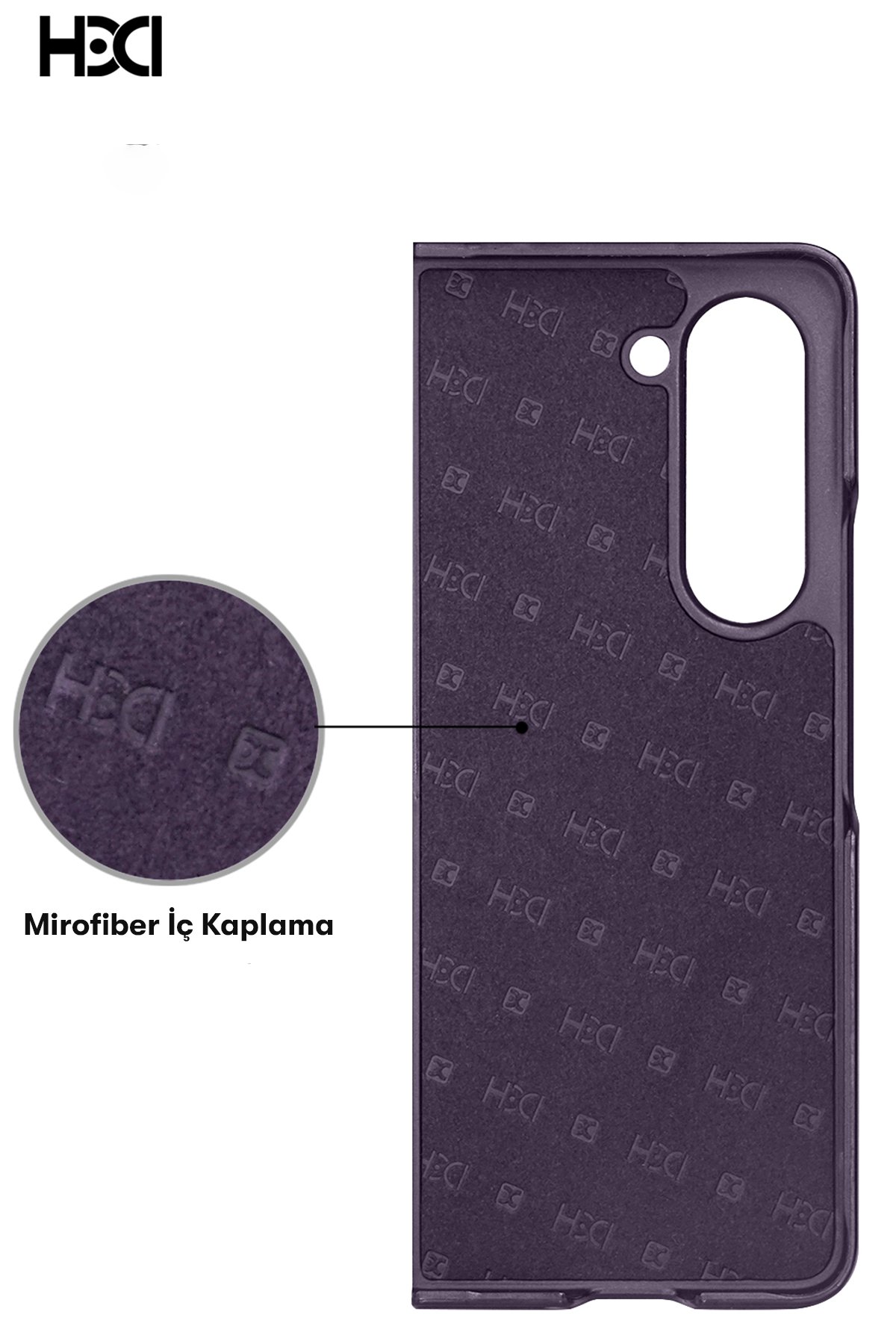 HDD Samsung Galaxy Z Fold 5 HBC-155 Lizbon Kapak - Gri