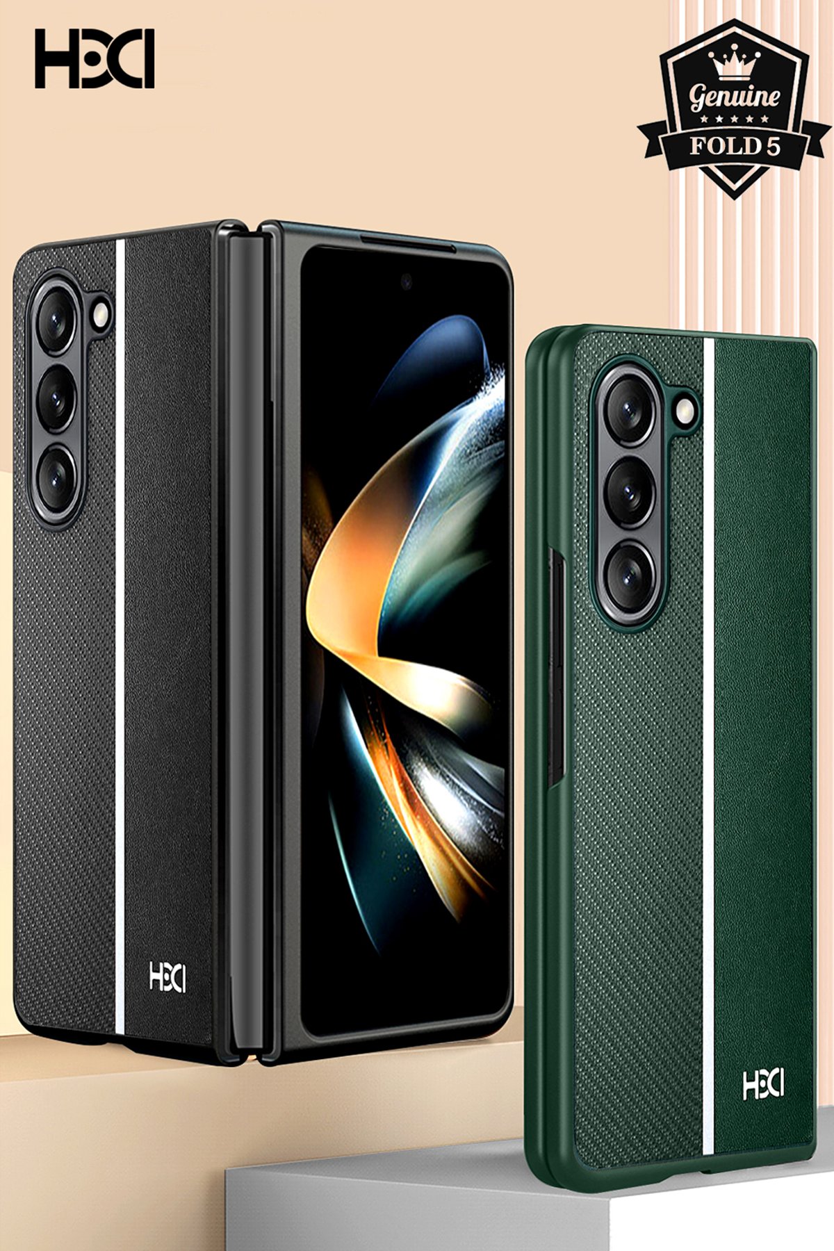 HDD Samsung Galaxy Z Fold 5 HBC-155 Lizbon Kapak - Gri