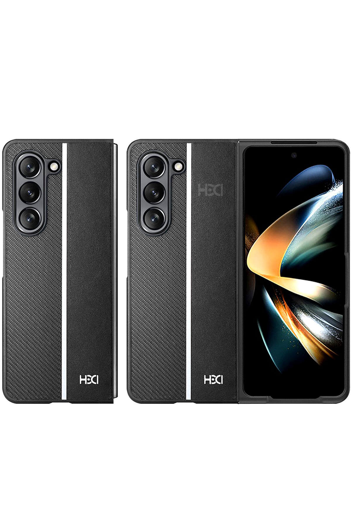 HDD Samsung Galaxy Z Fold 5 Kılıf HBC-155 Lizbon Kapak - Lacivert