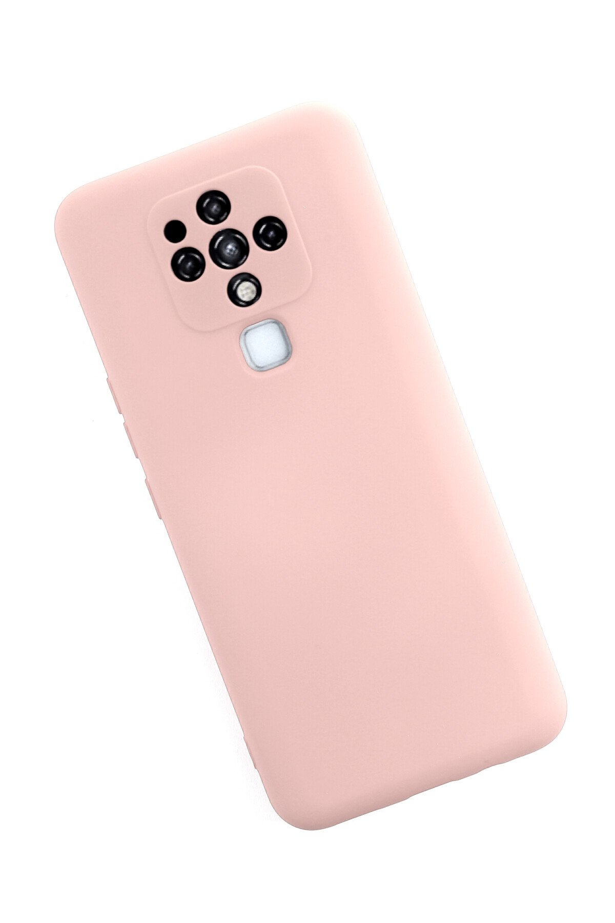 Newface Tecno Camon 16 Kılıf Platin Silikon - Pembe
