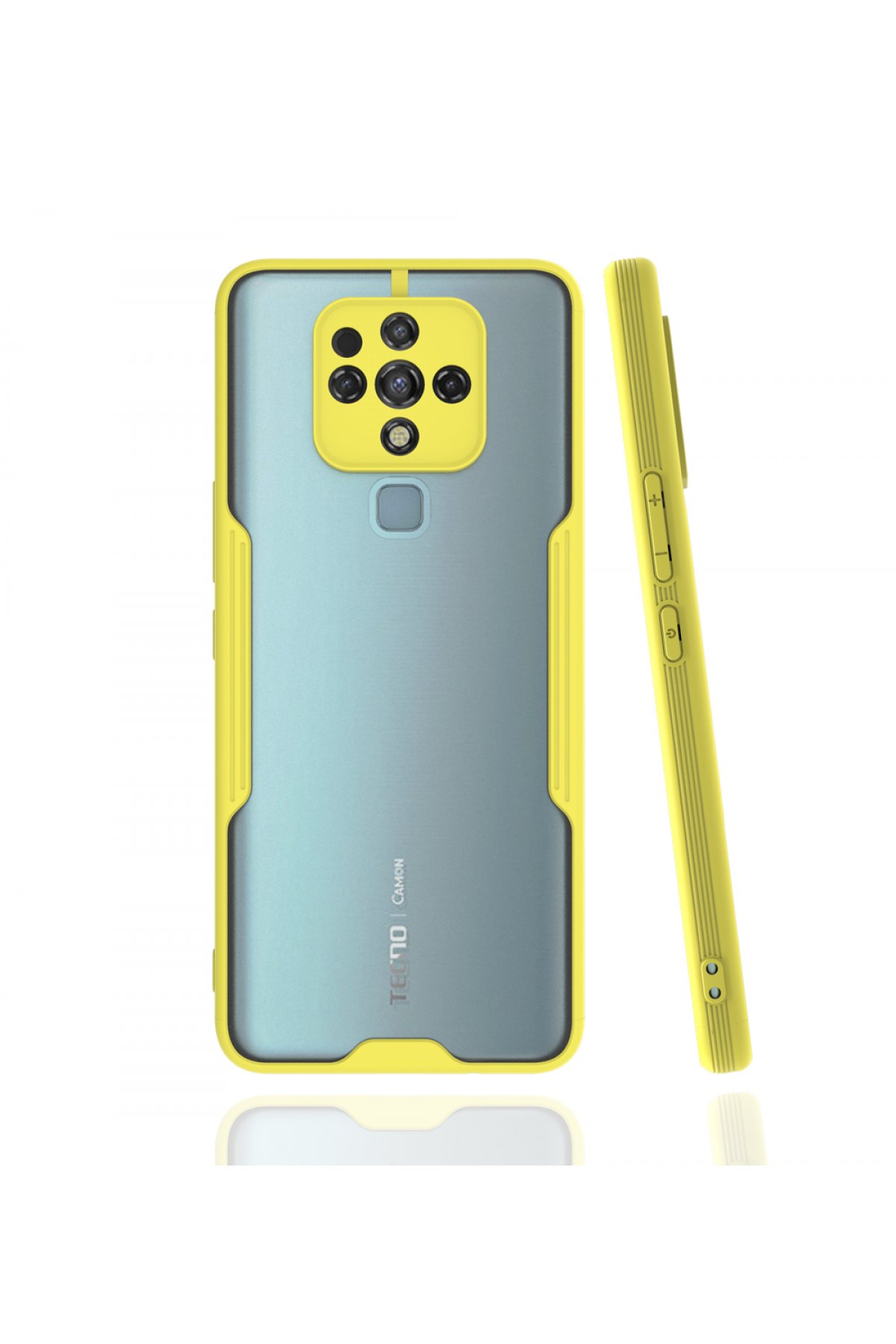 Newface Tecno Camon 16 Kılıf Nano içi Kadife Silikon - Buz Mavisi