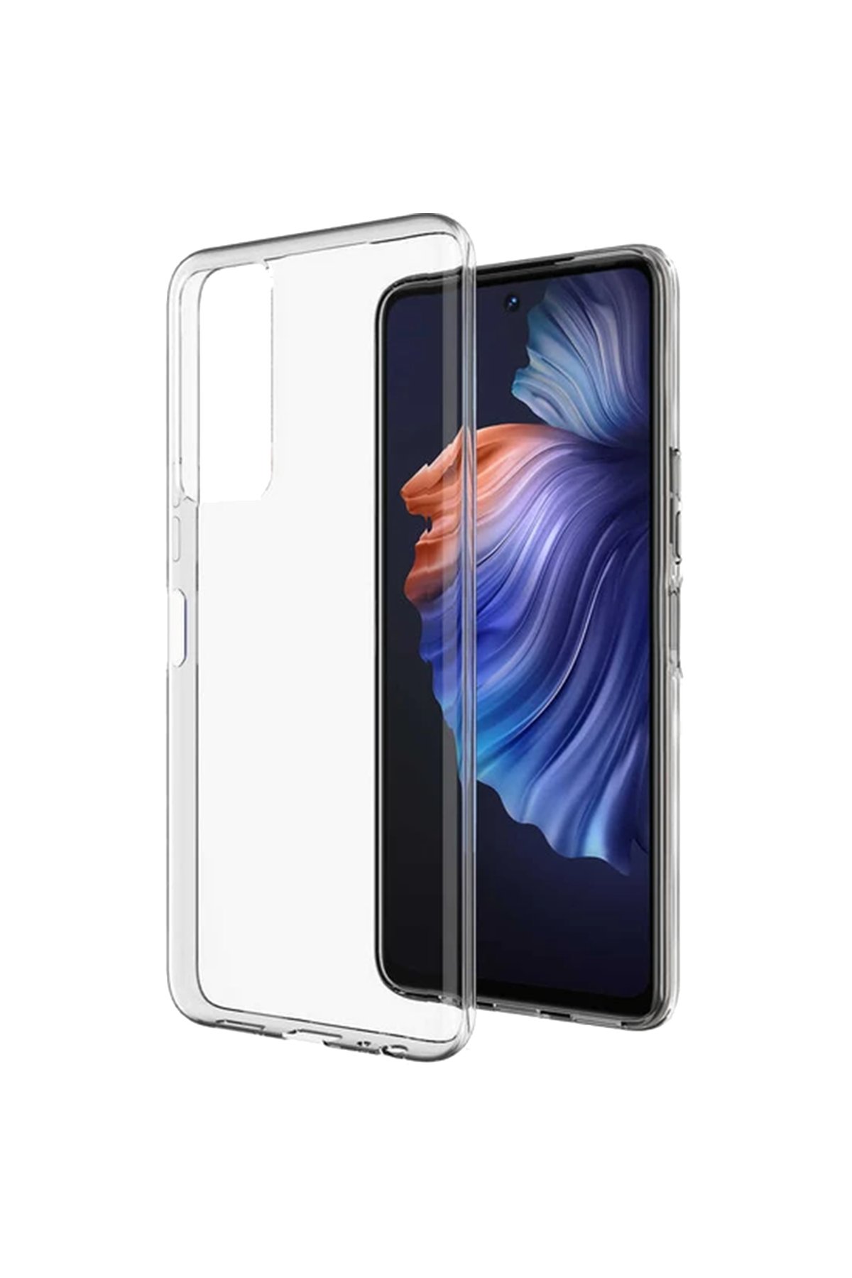 Newface Tecno Camon 18P Kılıf Nano içi Kadife  Silikon - Lacivert