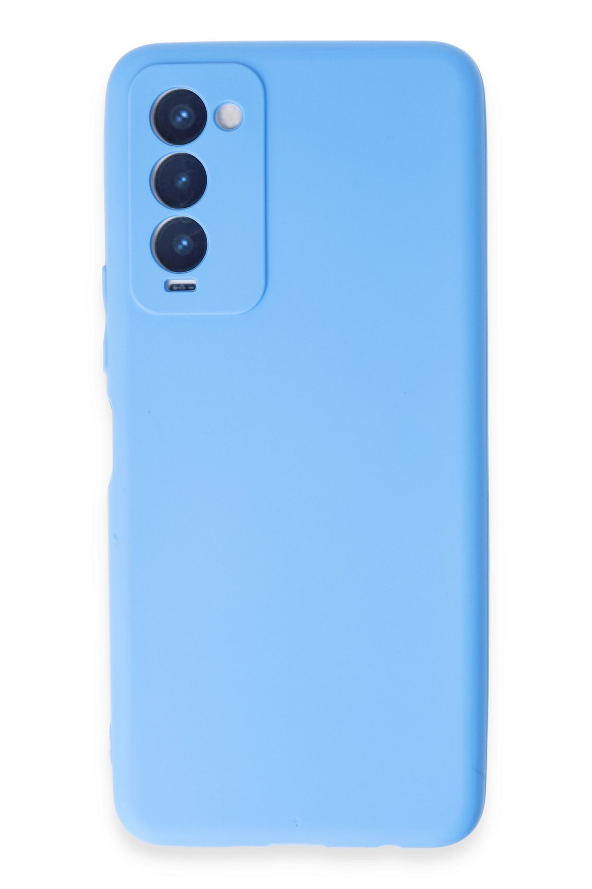 Newface Tecno Camon 18T Kılıf Nano içi Kadife Silikon - Lacivert