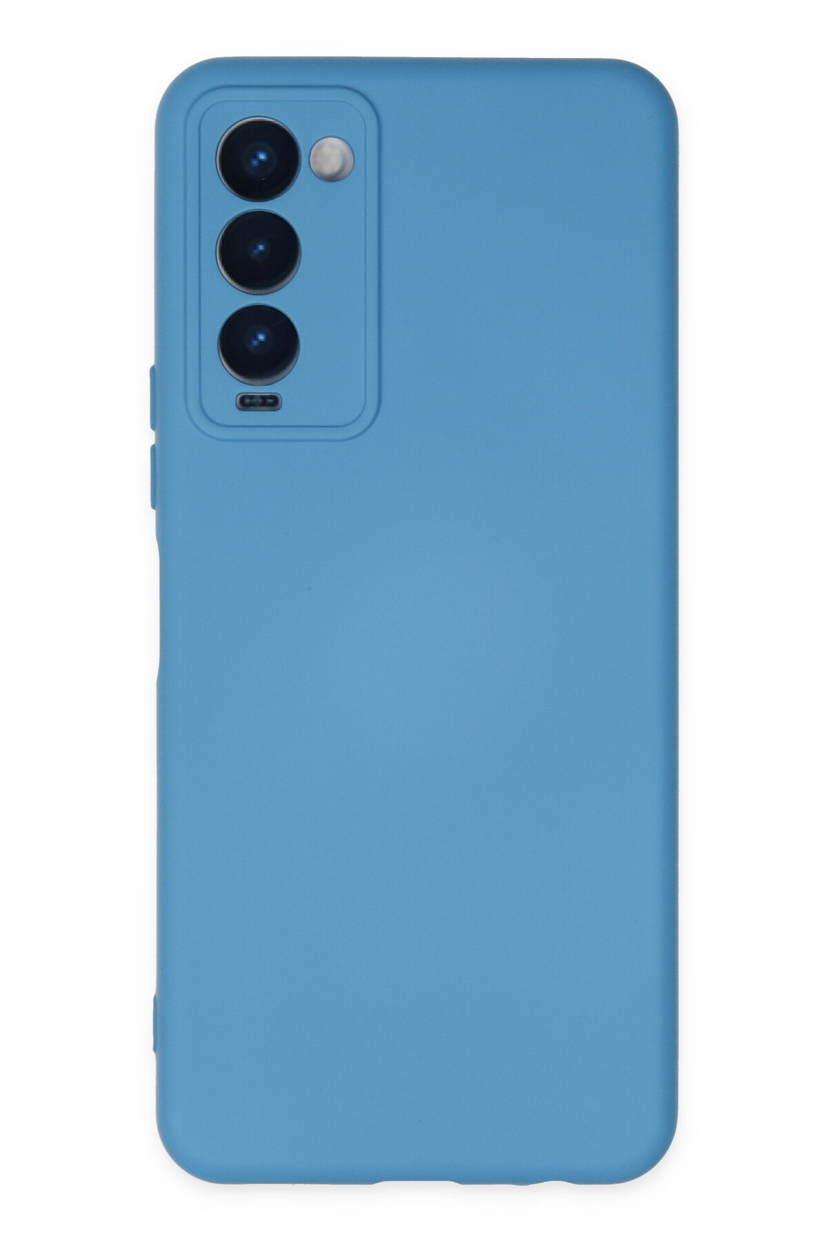 Newface Tecno Camon 18T Kılıf Nano içi Kadife Silikon - Lacivert