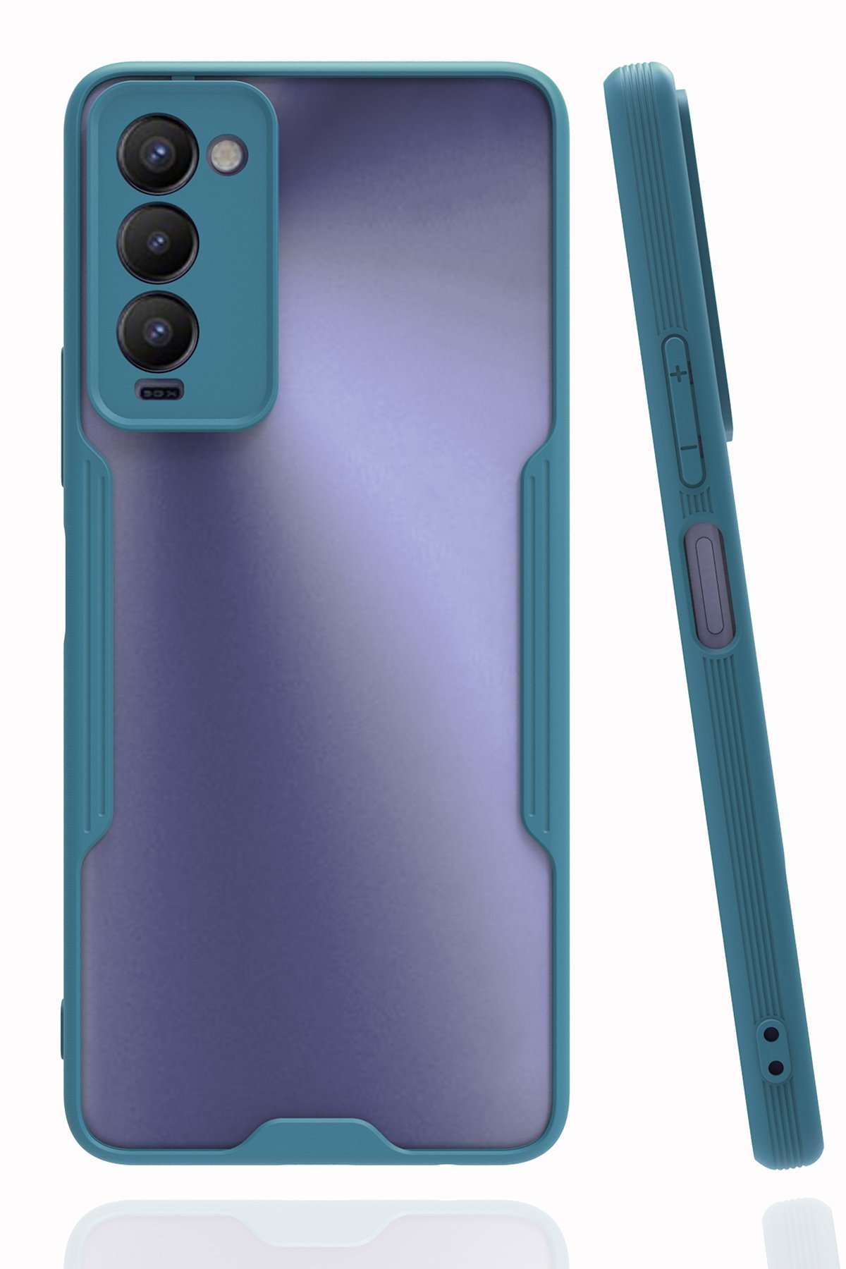 Newface Tecno Camon 18T Kılıf Nano içi Kadife Silikon - Siyah