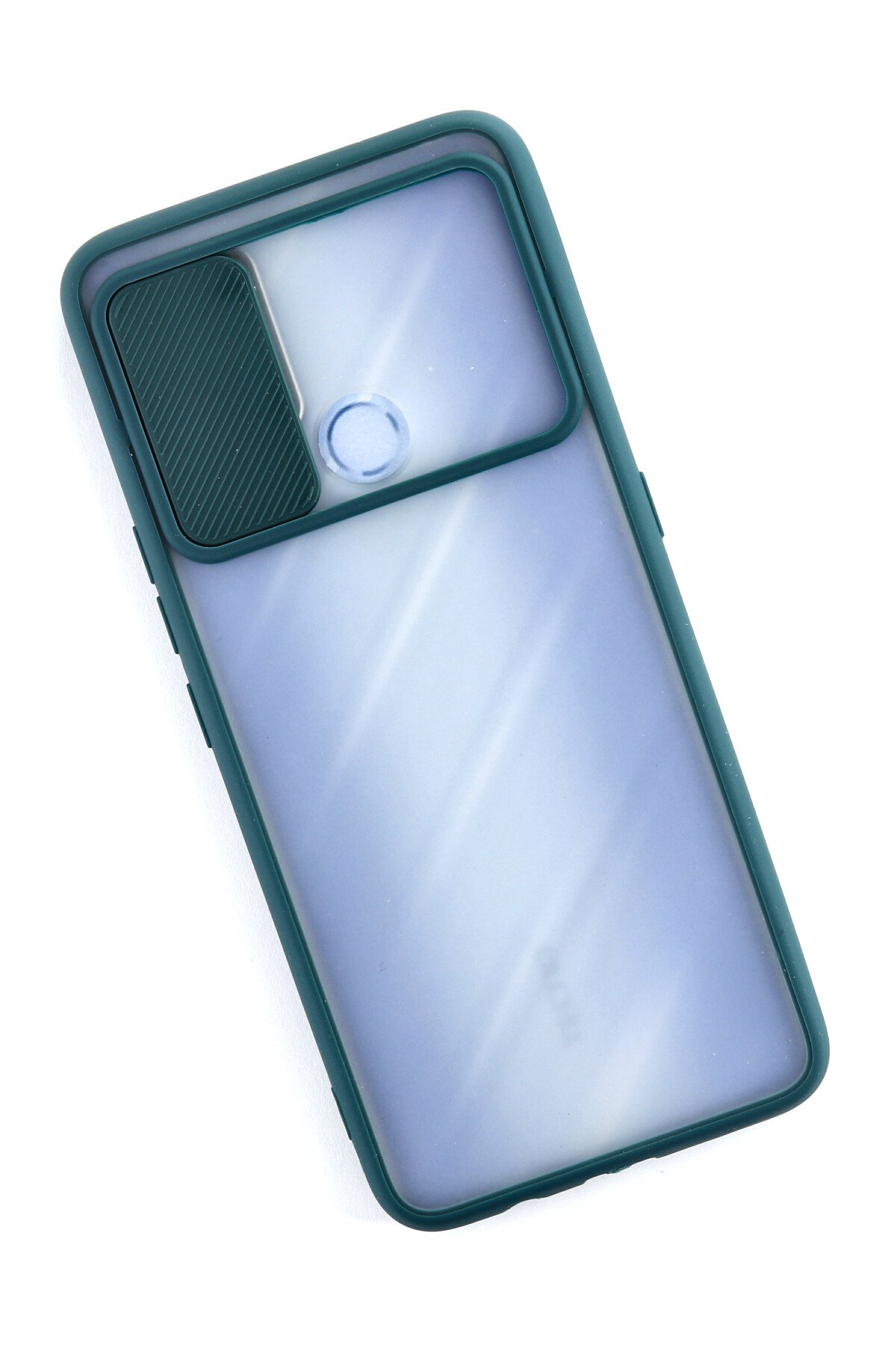 Newface Tecno Pova Kılıf Palm Buzlu Kamera Sürgülü Silikon - Yeşil