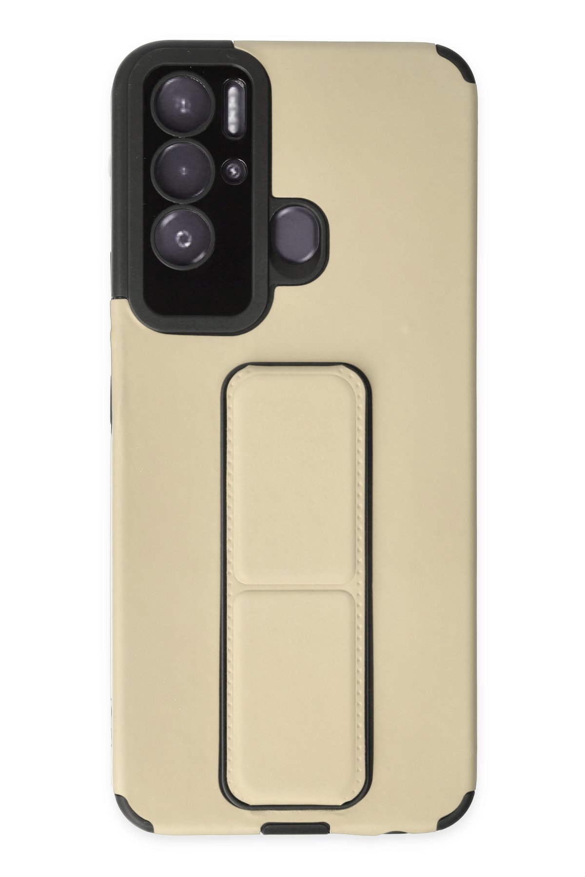 Newface Tecno Pova Neo Kılıf Mega Standlı Silikon - Mavi