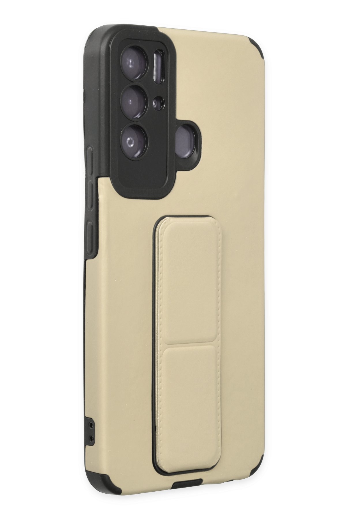 Newface Tecno Pova Neo Kılıf Mega Standlı Silikon - Mavi