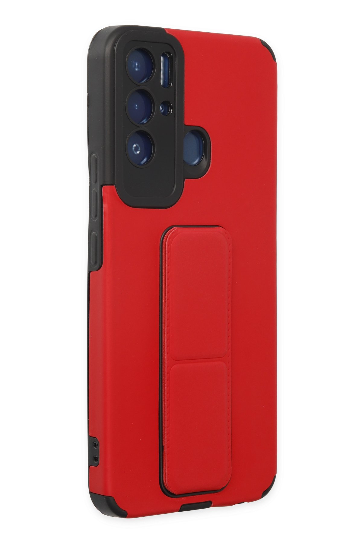 Newface Tecno Pova Neo Kılıf Mega Standlı Silikon - Siyah