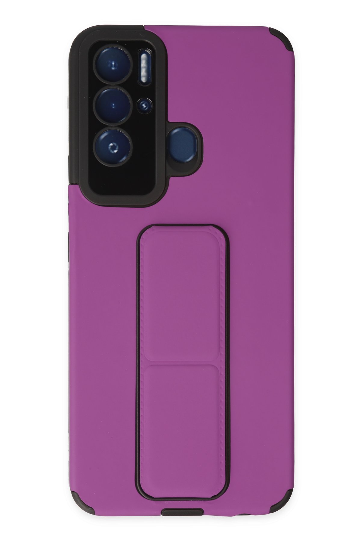 Newface Tecno Pova Neo Kılıf Mega Standlı Silikon - Pudra