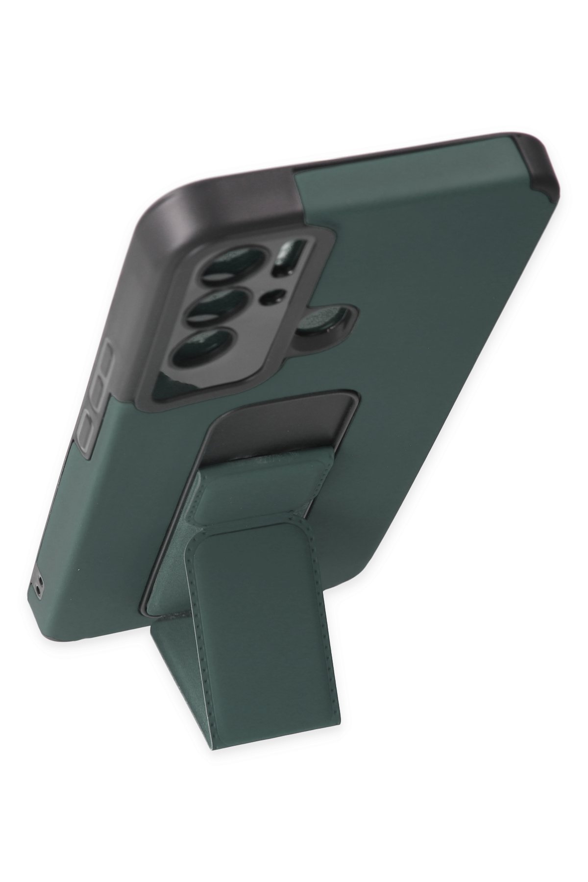 Newface Tecno Pova Neo Kılıf Mega Standlı Silikon - Kırmızı