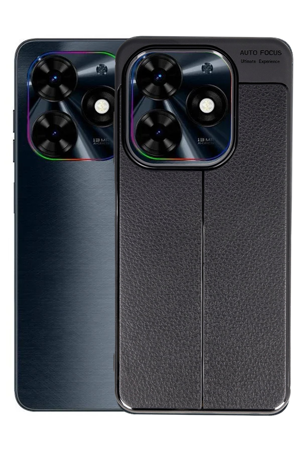 Newface Tecno Spark 20C Kılıf Auto Focus Kapak - Mavi
