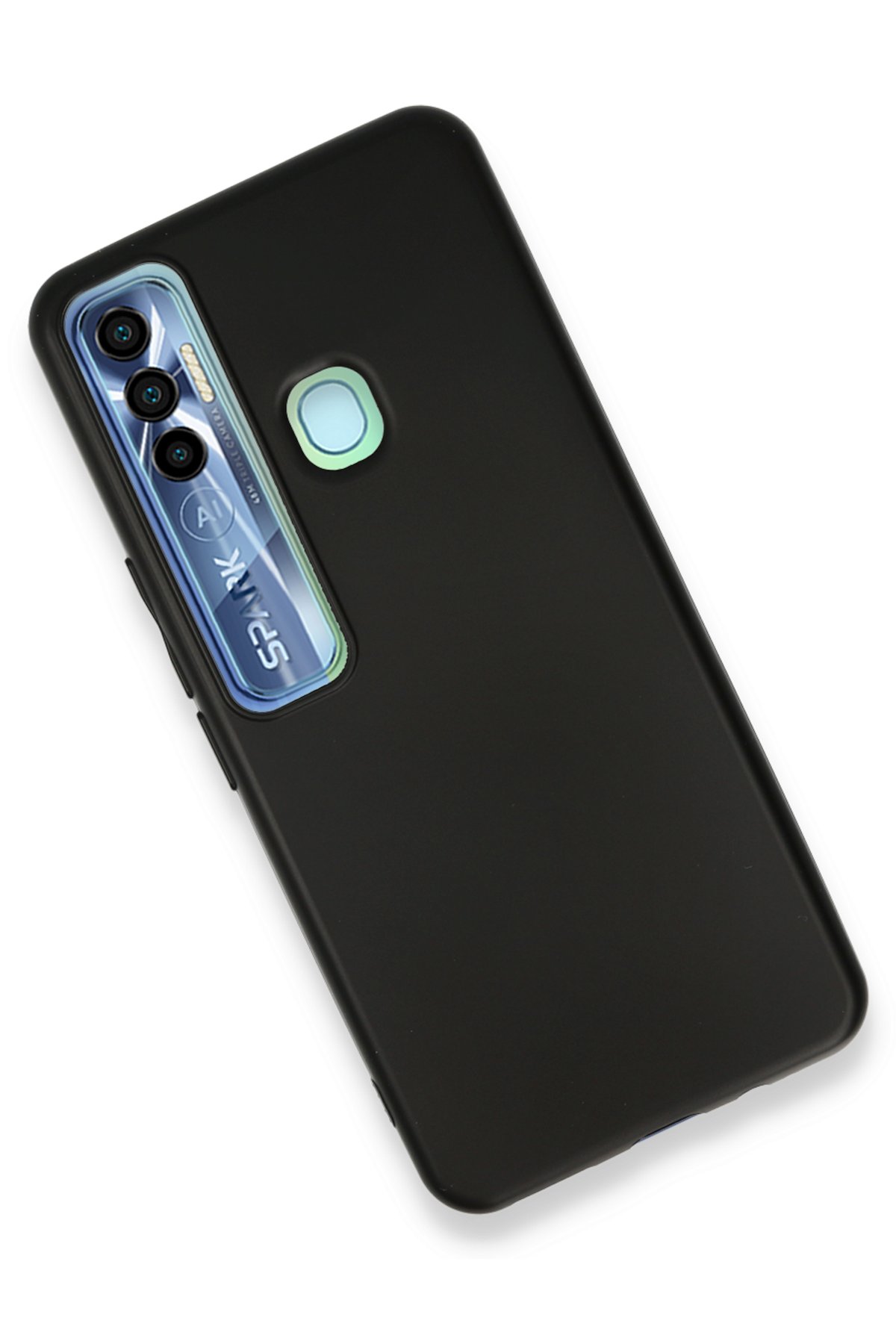 Newface Tecno Spark 7 Pro Kılıf First Silikon - Siyah