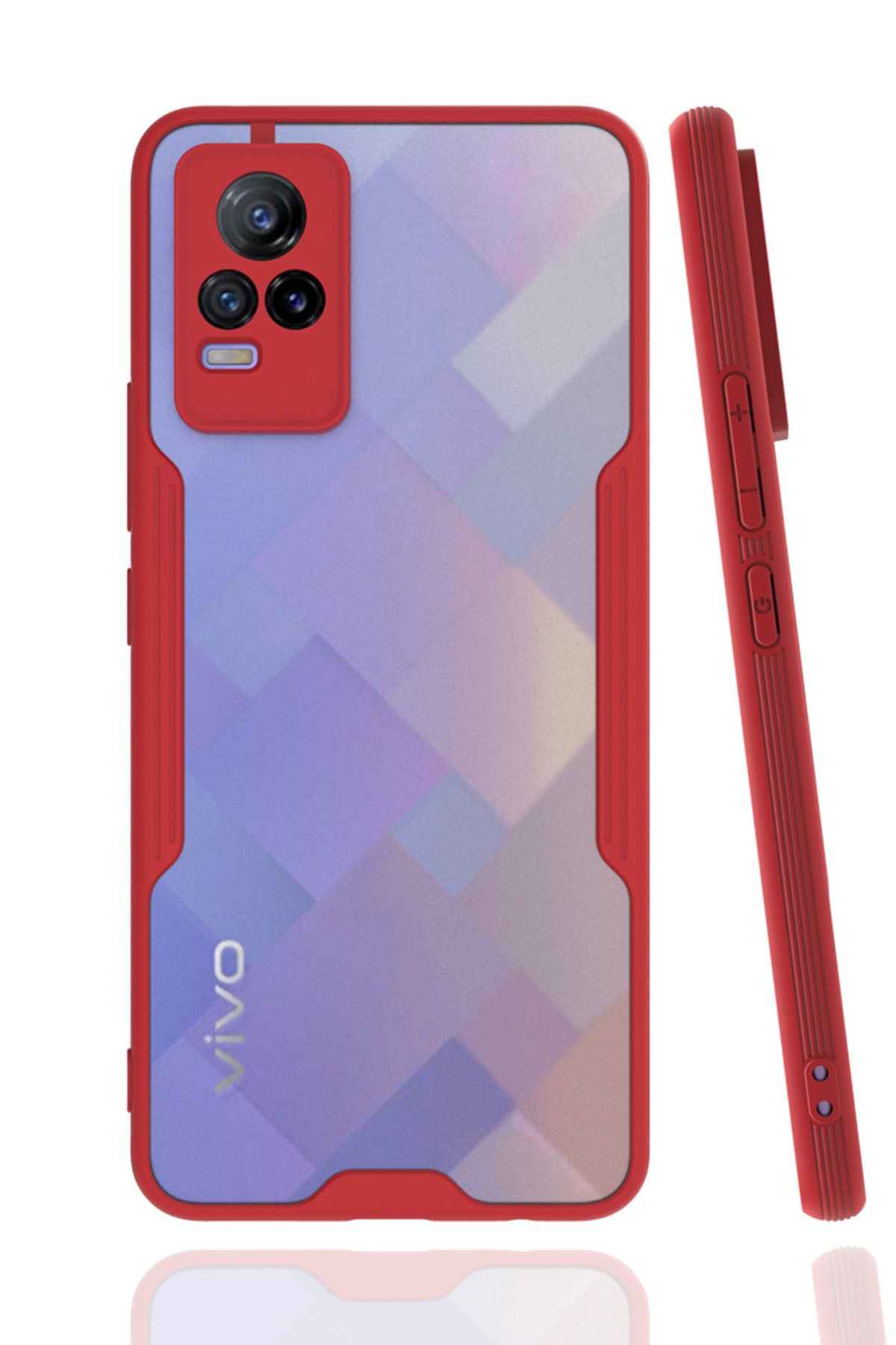 Newface Vivo V21e Kılıf Platin Kamera Koruma Silikon - Siyah