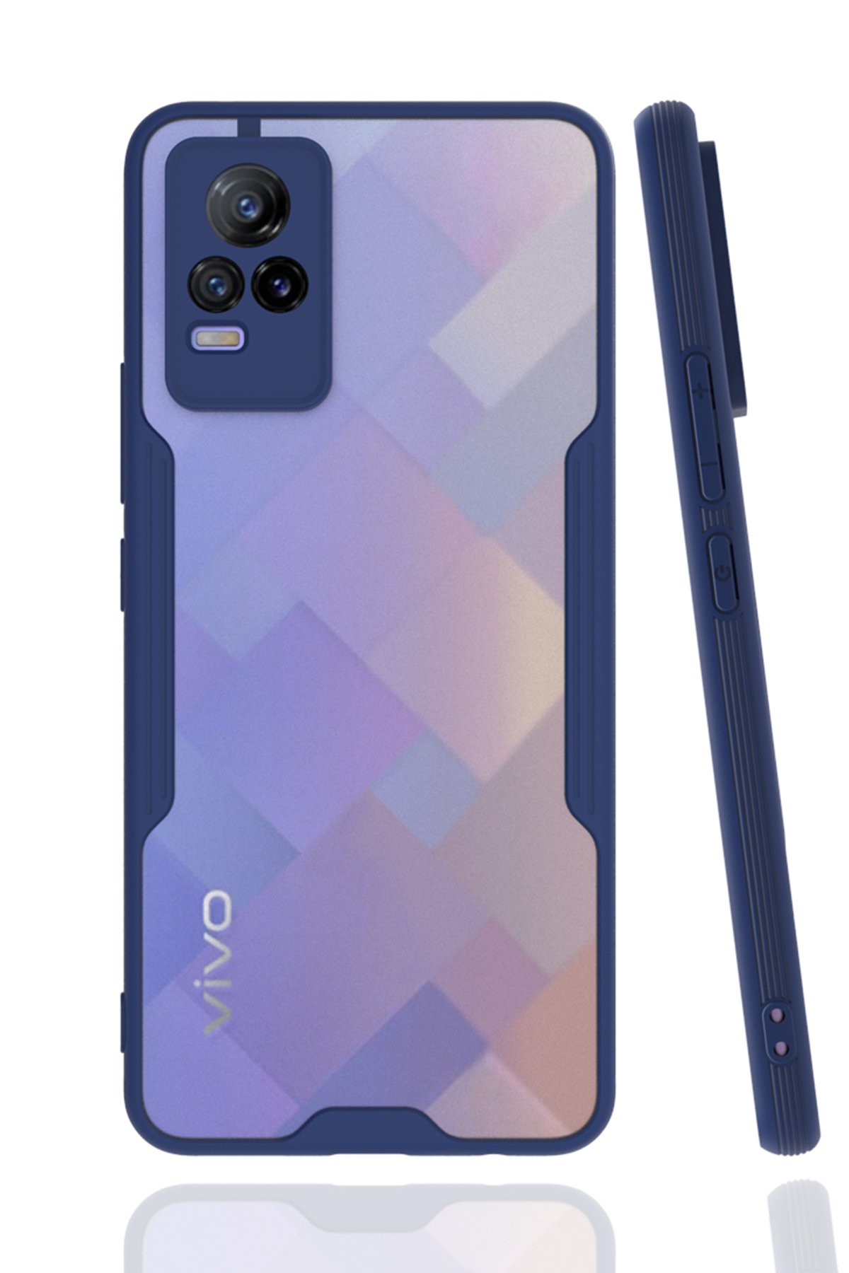 Newface Vivo V21e Kılıf Platin Silikon - Sarı