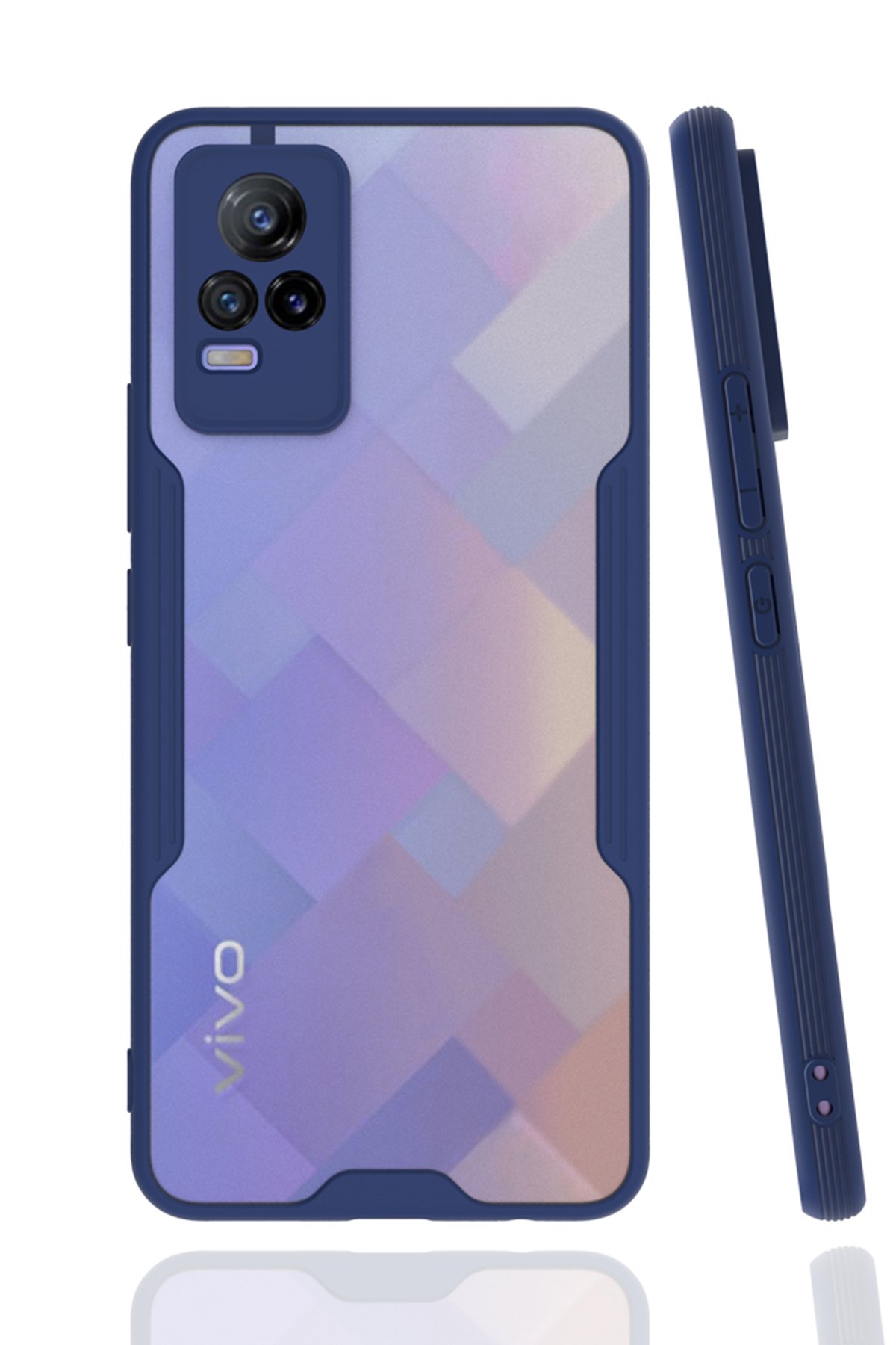 Newface Vivo V21e Kılıf Platin Silikon - Pembe