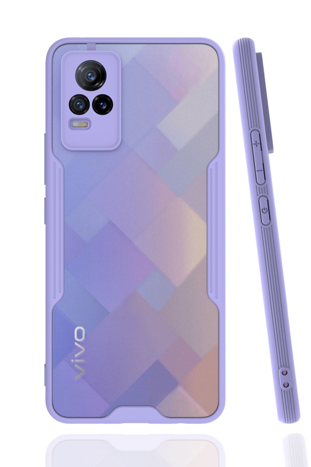 Newface Vivo V21e Kılıf Platin Silikon - Pembe
