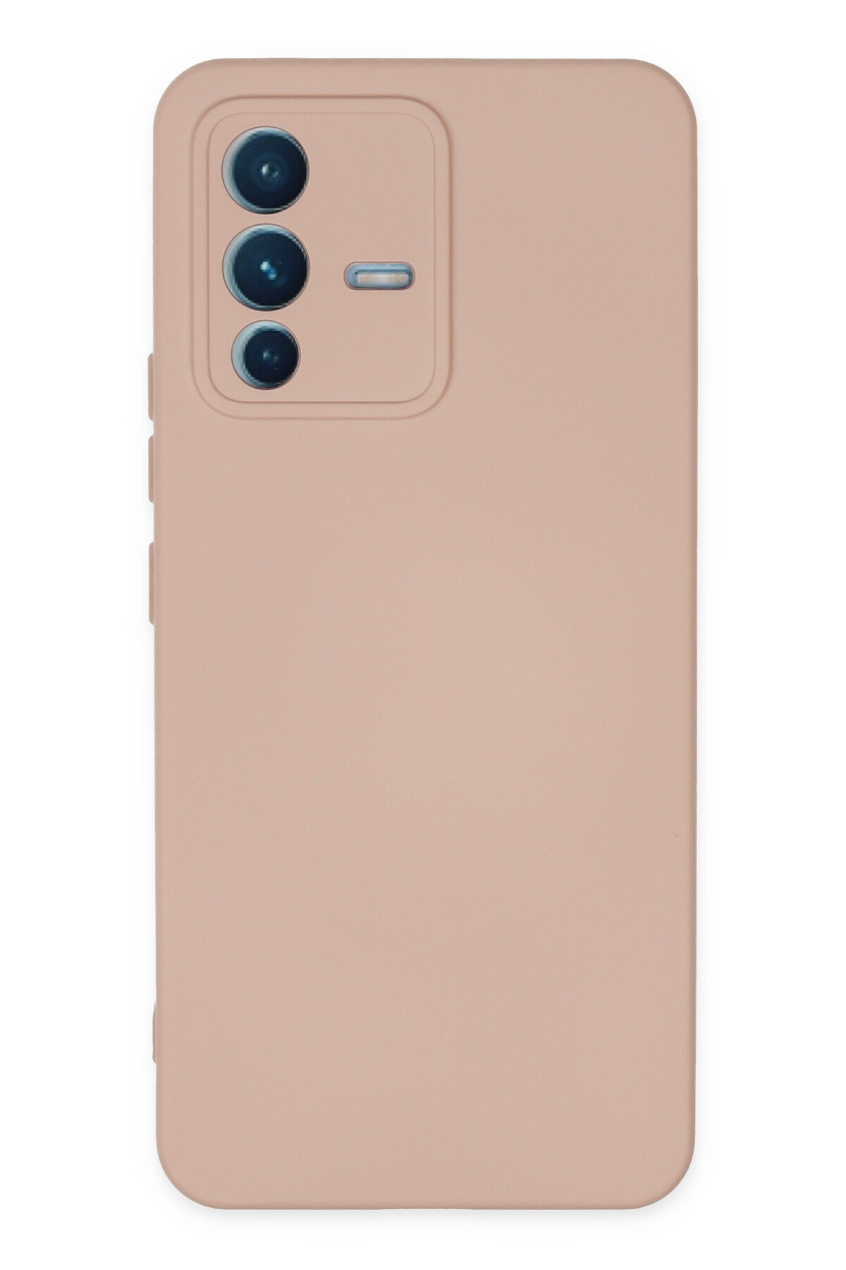 Newface Vivo V23 5G Kılıf Nano içi Kadife Silikon - Turuncu
