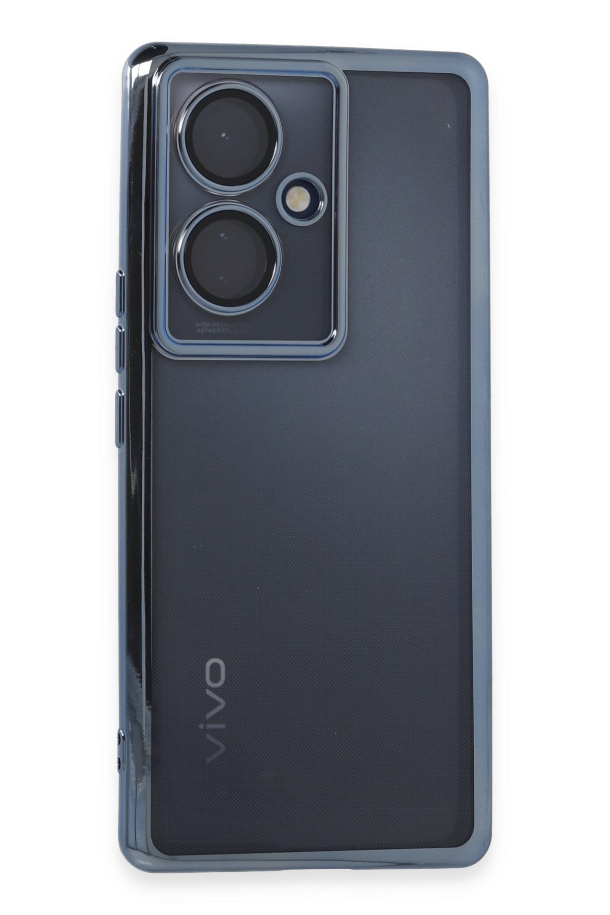 Newface Vivo V29 Lite Kılıf Nano içi Kadife Silikon - Gri