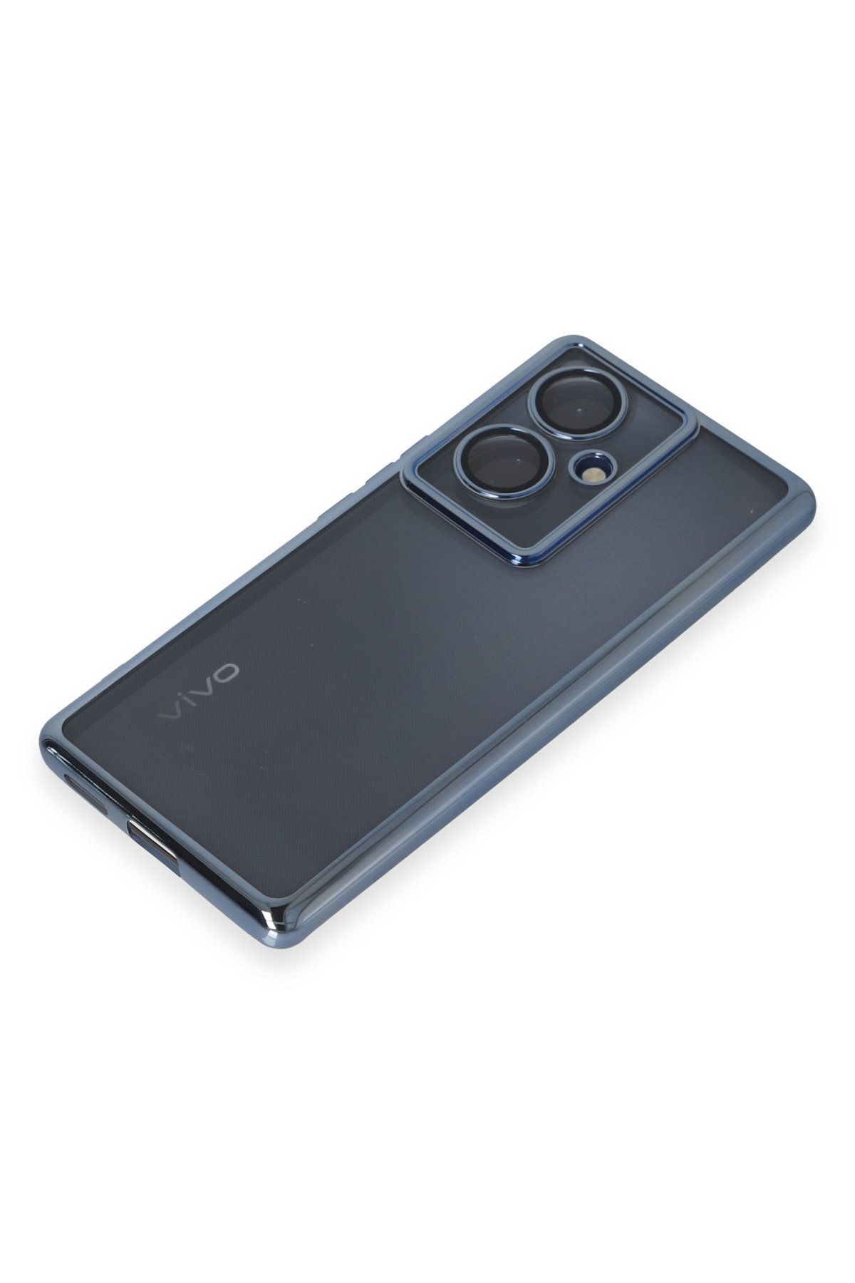 Newface Vivo V29 Lite Kılıf Nano içi Kadife Silikon - Gri
