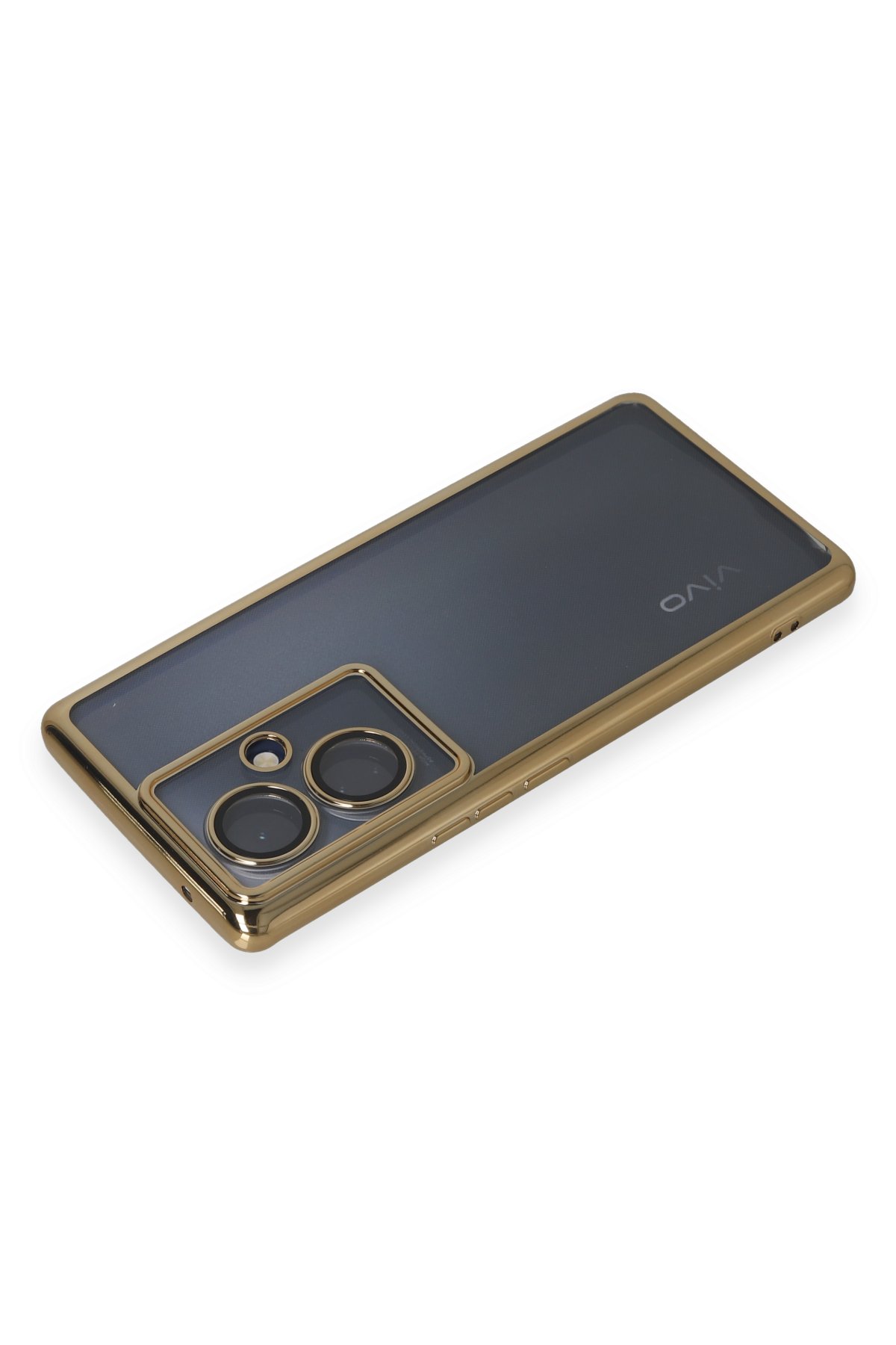 Newface Vivo V29 Lite Kılıf Nano içi Kadife Silikon - Pudra