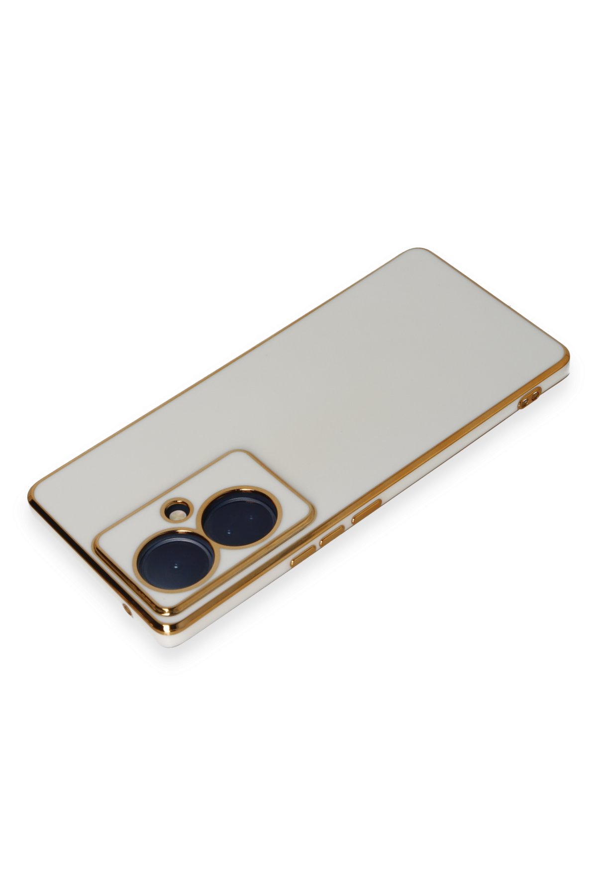 Newface Vivo V29 Lite Kılıf Razer Lensli Silikon - Açık Mavi