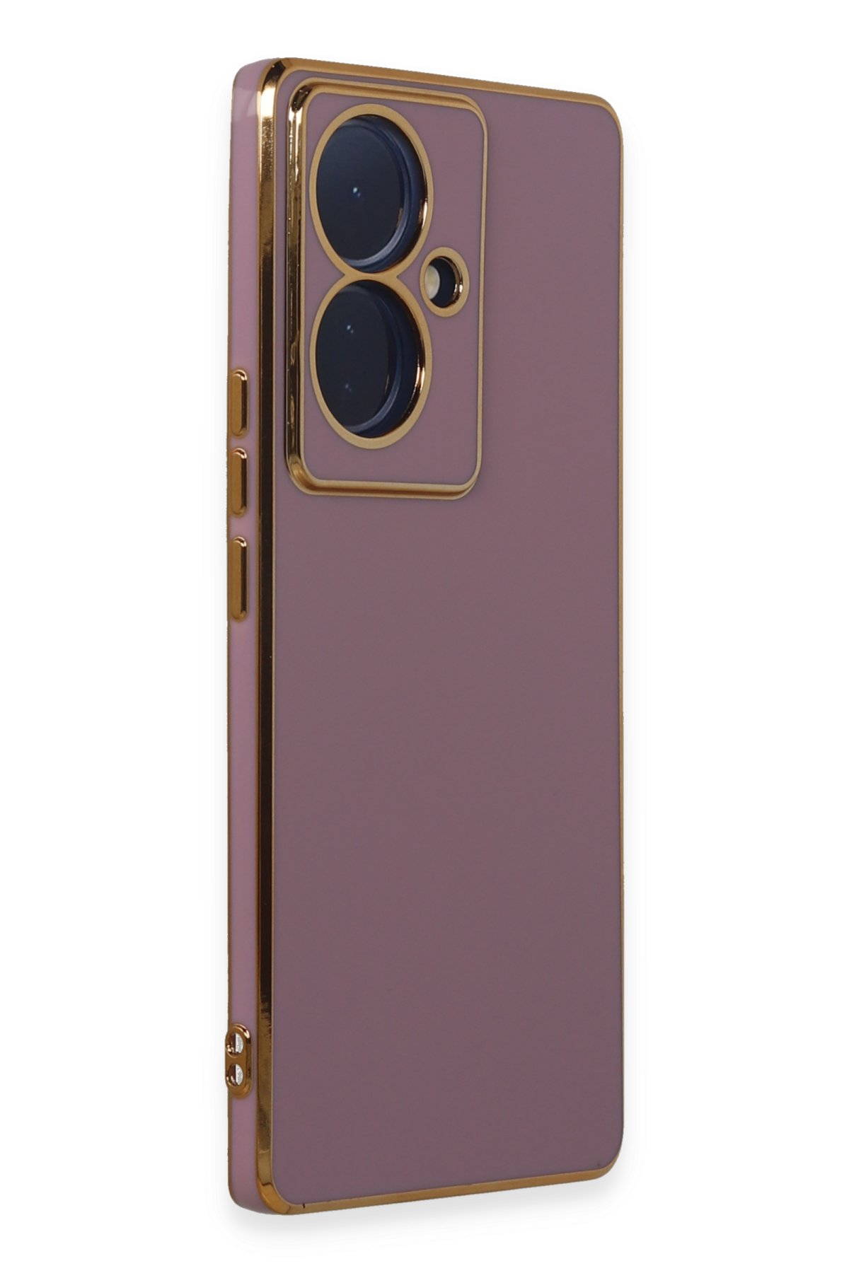 Newface Vivo V29 Lite Kılıf Nano içi Kadife Silikon - Turuncu