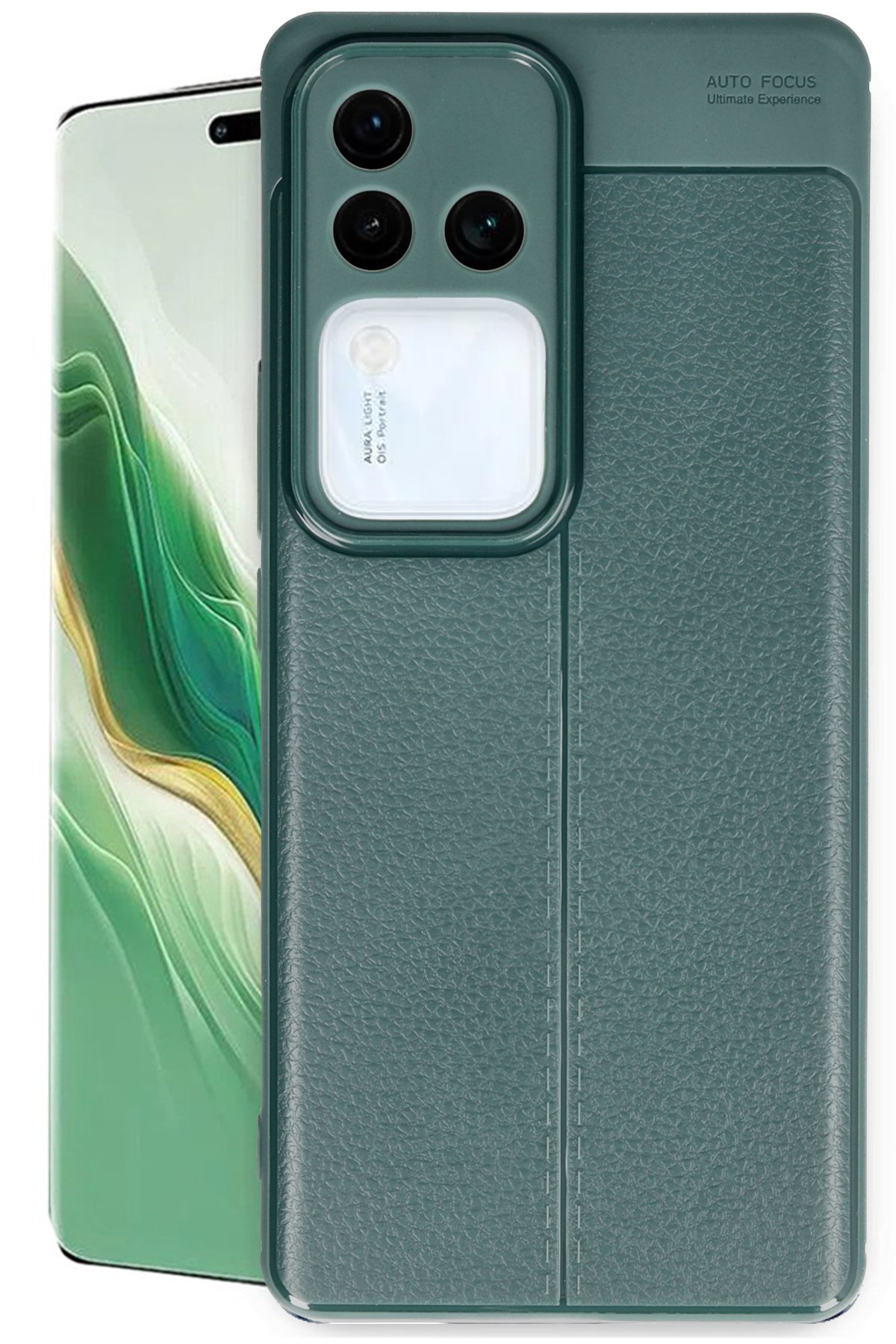 Newface Vivo V30 5G Kılıf Auto Focus Kapak - Siyah
