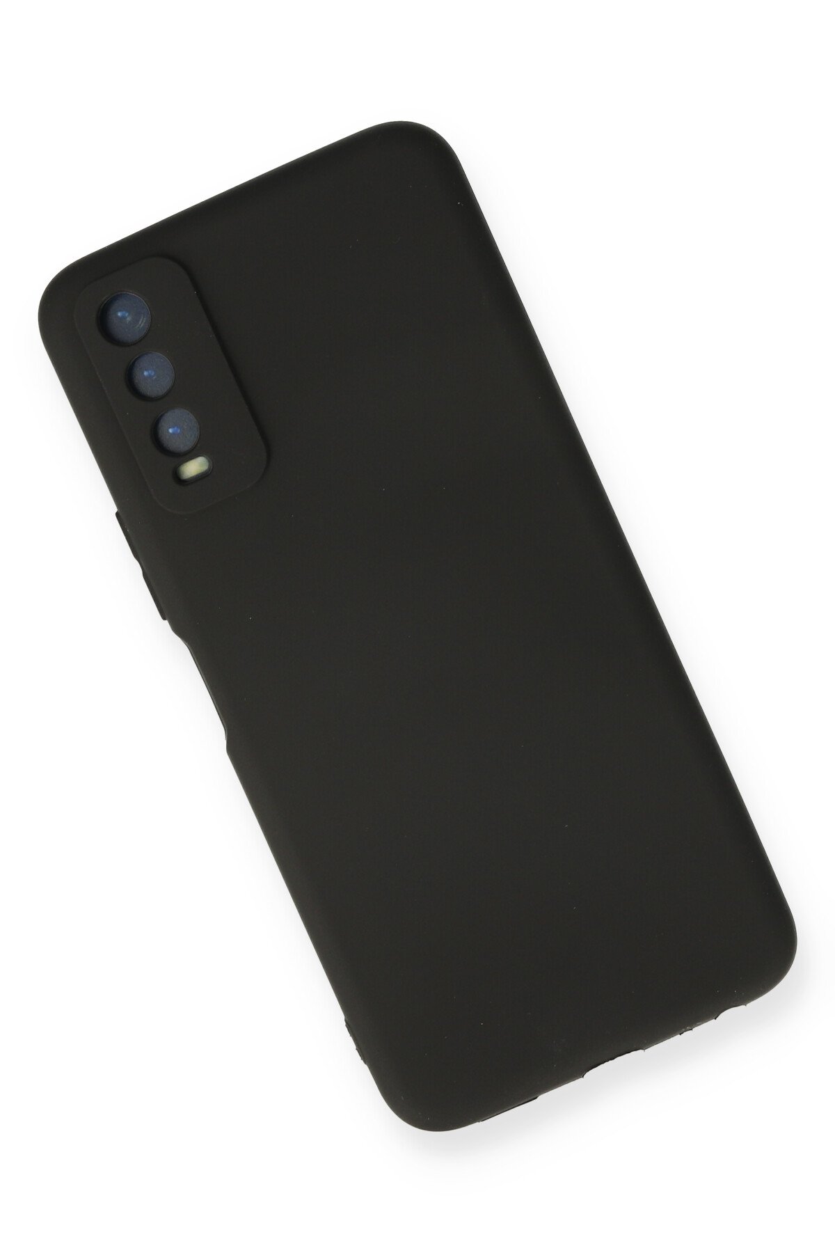 Newface Vivo Y11S Kılıf Nano içi Kadife Silikon - Sarı