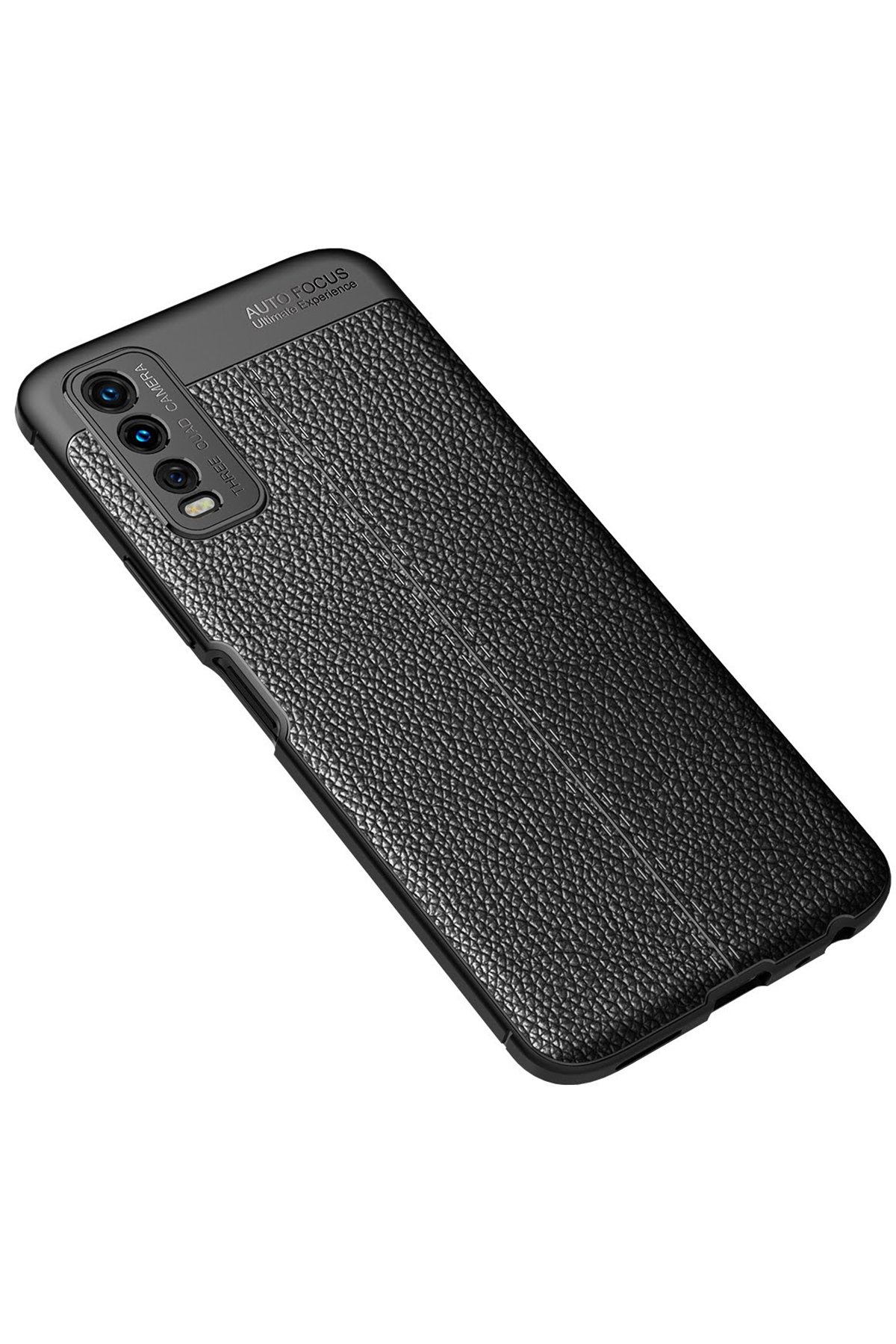 Newface Vivo Y11S Kılıf Glass Kapak - Bordo