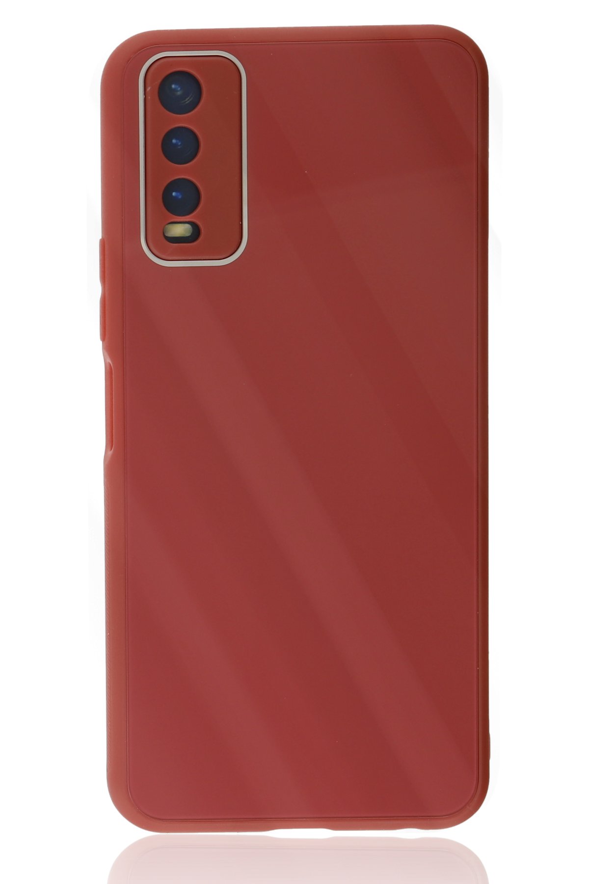 Newface Vivo Y20 Kılıf Lansman Glass Kapak - Siyah
