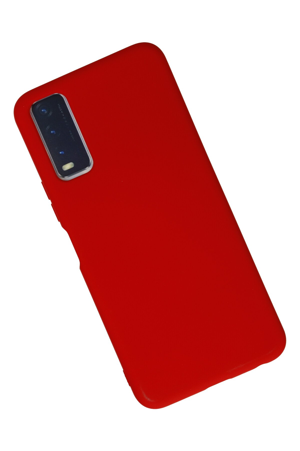 Newface Vivo Y11S Kılıf Montreal Yüzüklü Silikon Kapak - Kırmızı
