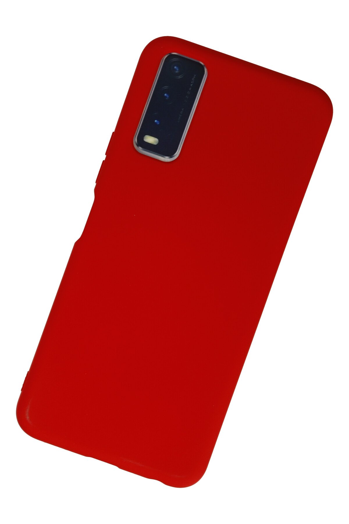 Newface Vivo Y11S Kılıf Montreal Yüzüklü Silikon Kapak - Kırmızı