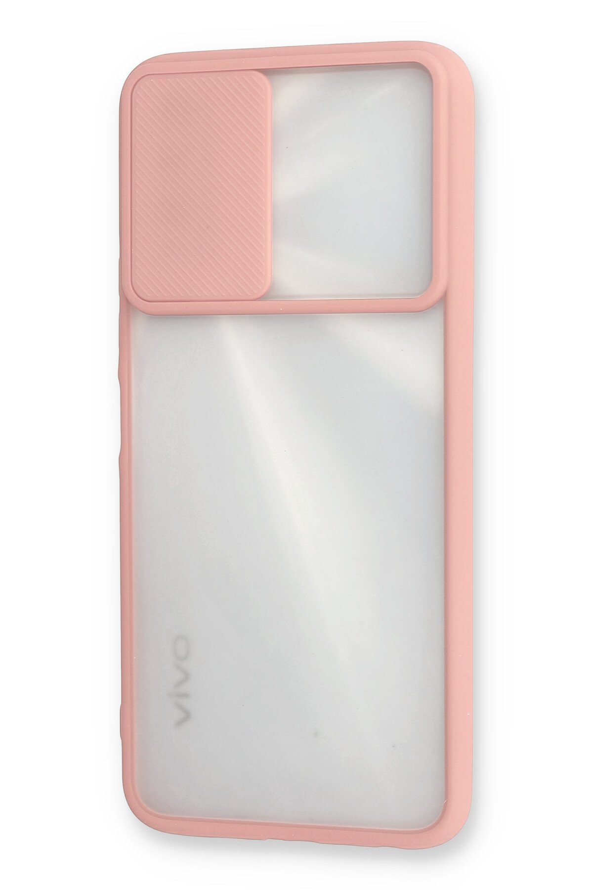 Newface Vivo Y11S Kılıf Lansman Glass Kapak - Pembe