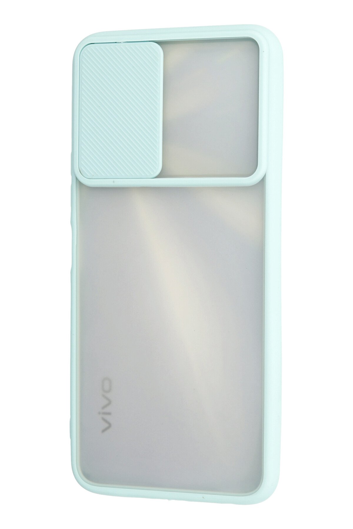 Newface Vivo Y11S Kılıf Montreal Yüzüklü Silikon Kapak - Yeşil
