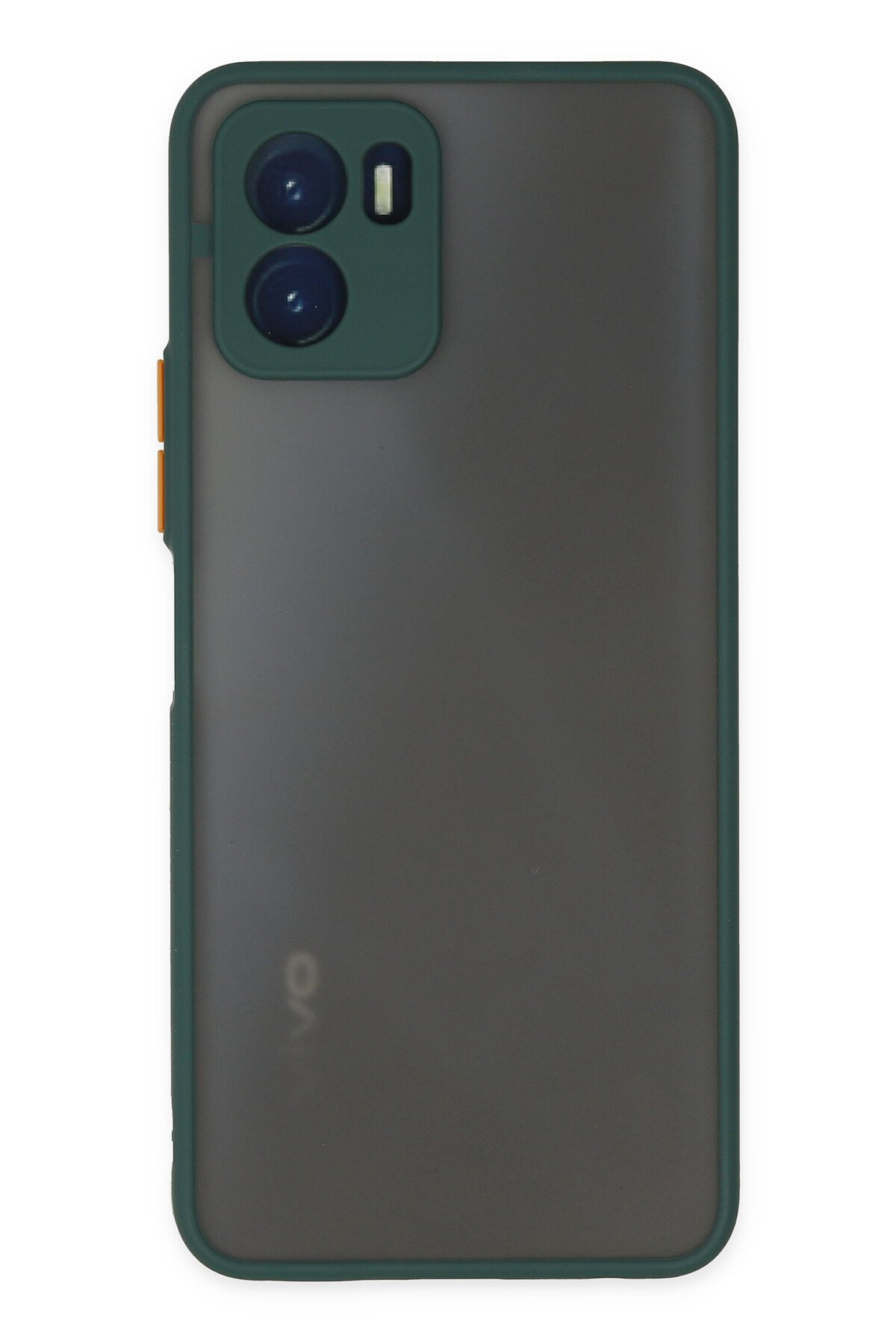 Newface Vivo Y15S Kılıf Lansman Glass Kapak - Turkuaz