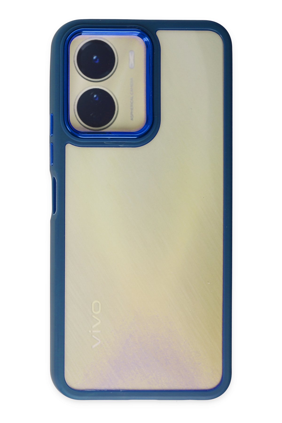 Newface Vivo Y16 Kılıf Montreal Yüzüklü Silikon Kapak - Siyah