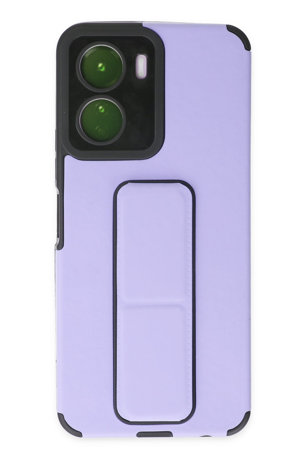 Newface Vivo Y16 Kılıf Mega Standlı Silikon - Kırmızı