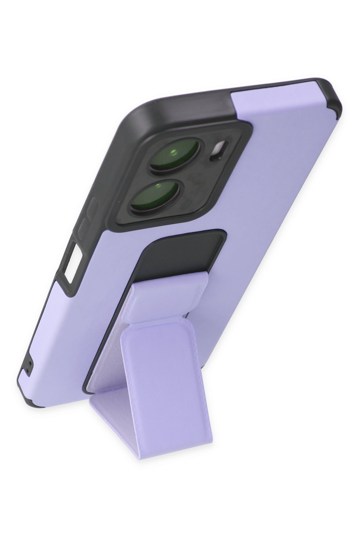 Newface Vivo Y16 Kılıf Mega Standlı Silikon - Kırmızı